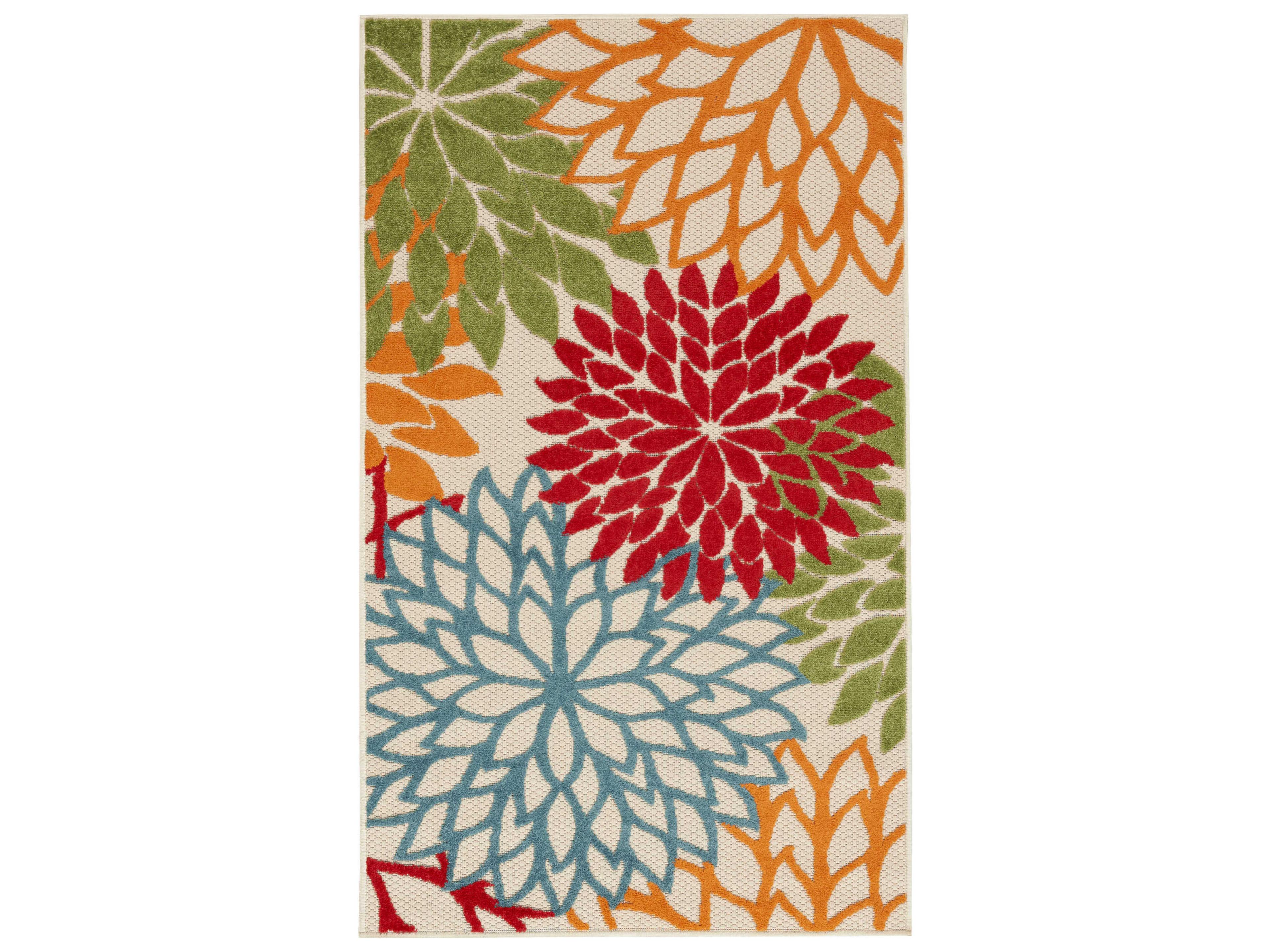 Aloha Indoor Outdoor Rug Floral Tropical