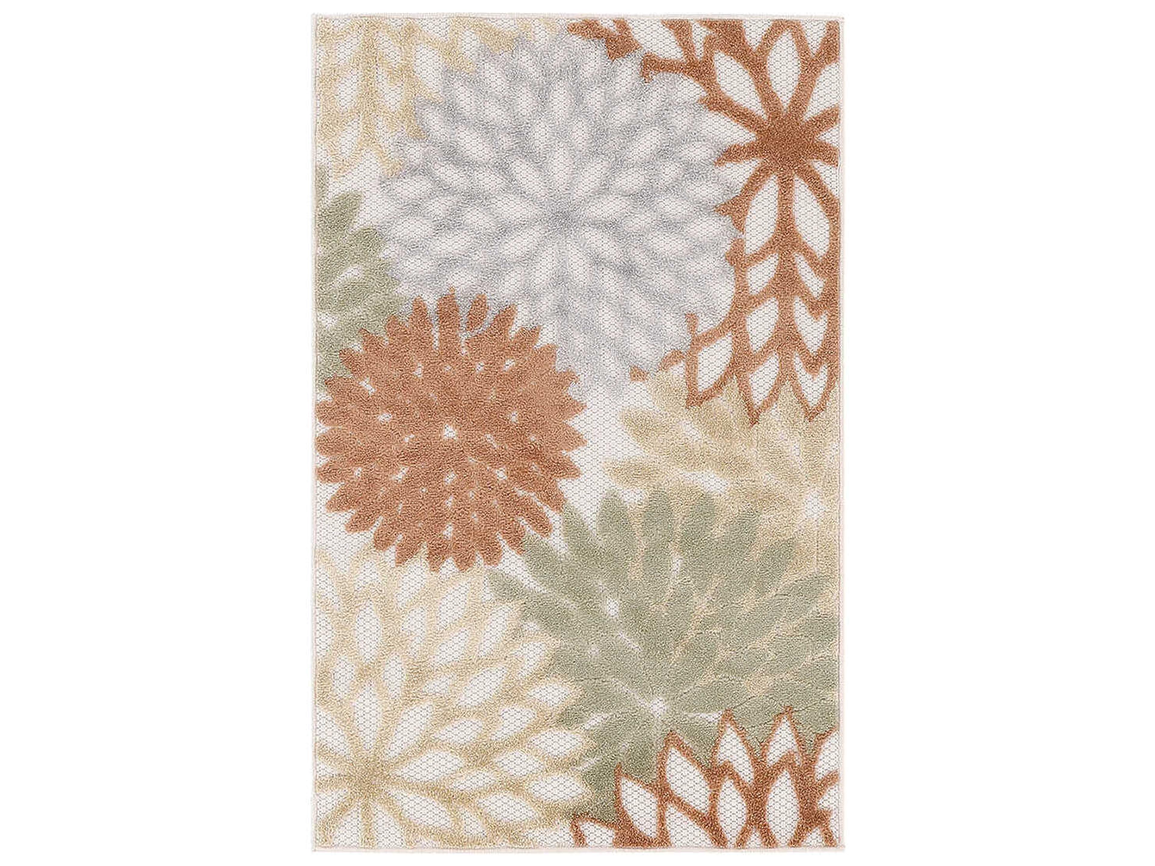 Aloha ALH05 Indoor Outdoor Floral Rug