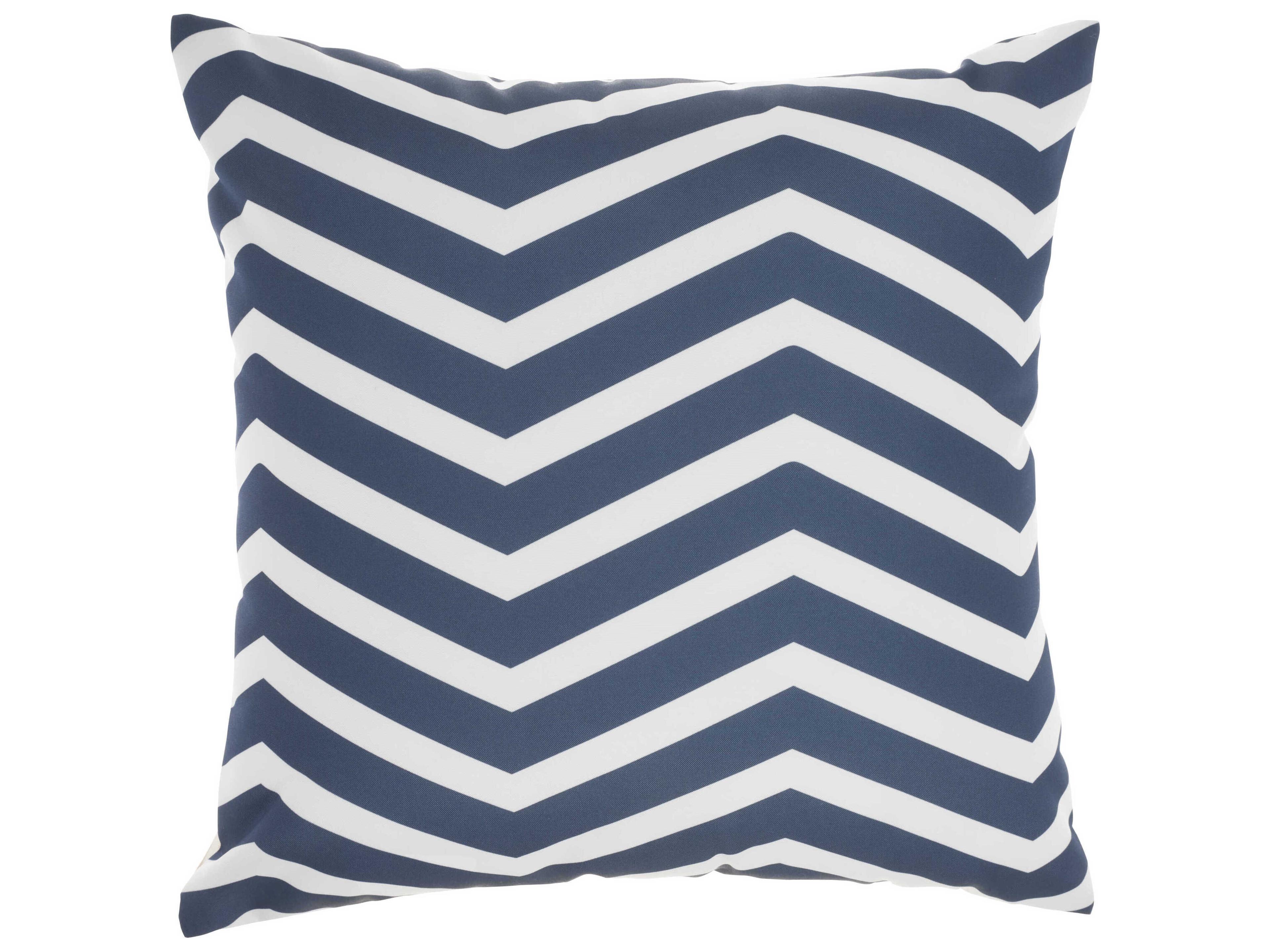 Nourison Aloha Ivory / Navy Pillow