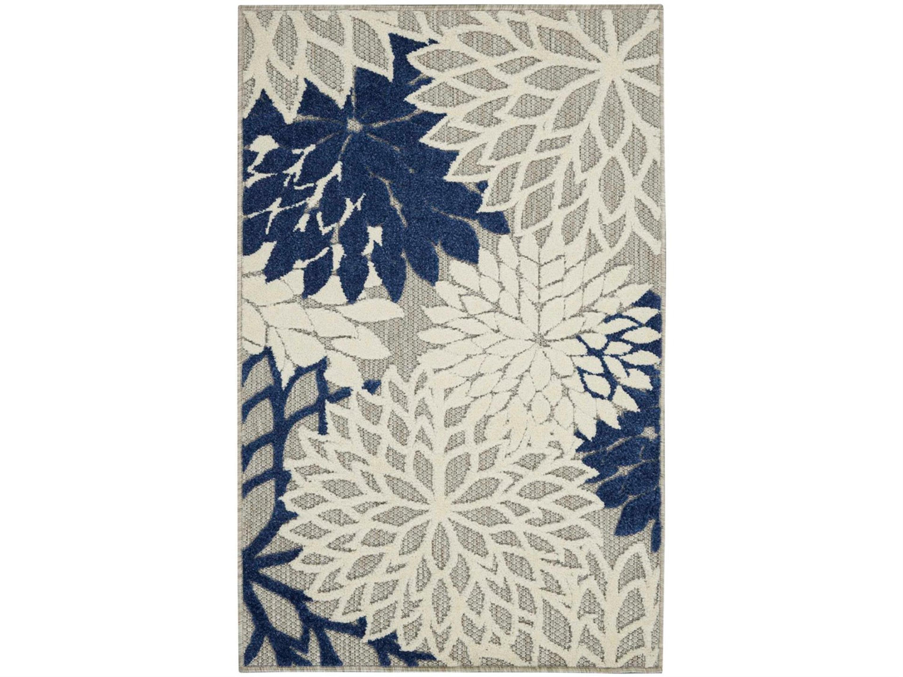 Aloha Indoor Outdoor Floral Area Rug