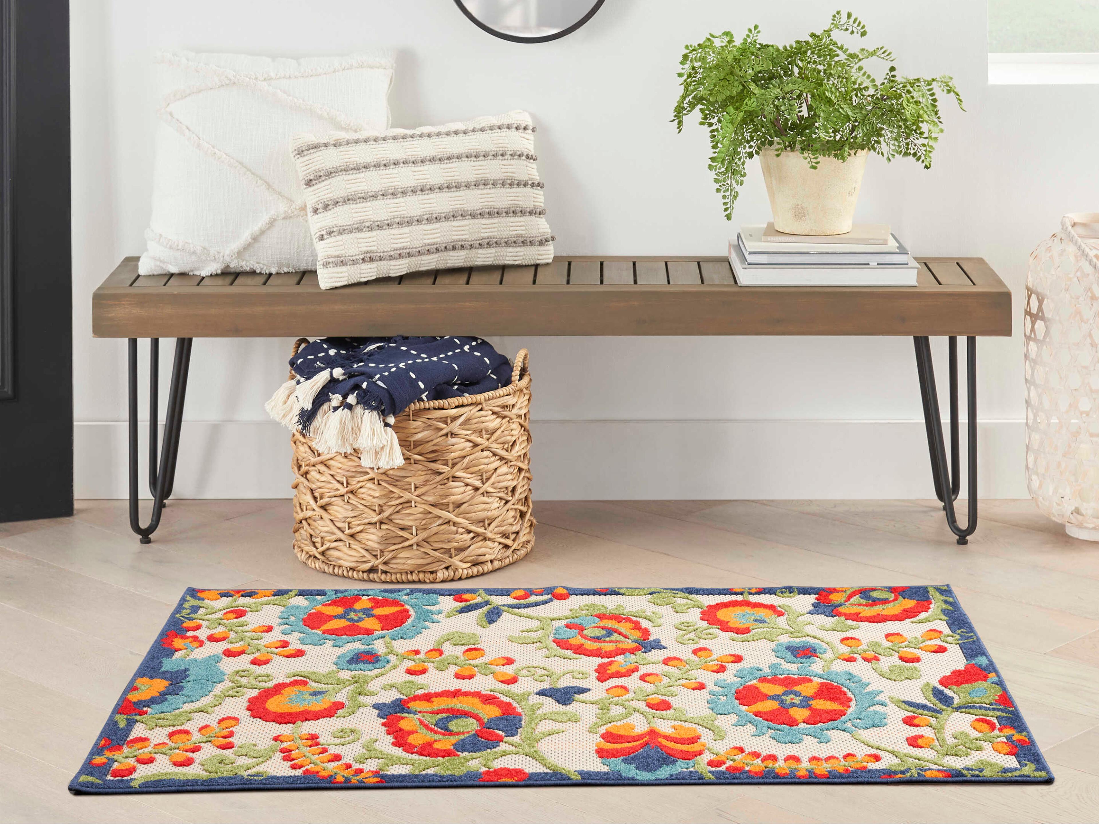 Nourison Aloha Bordered Area Rug