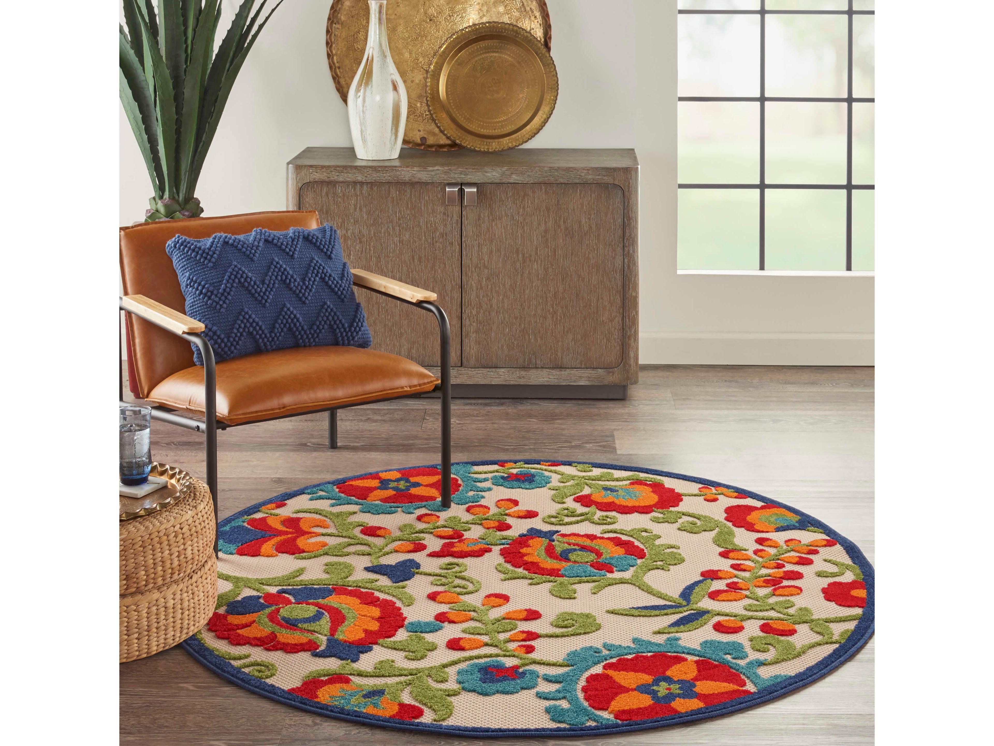Nourison Aloha Bordered Area Rug