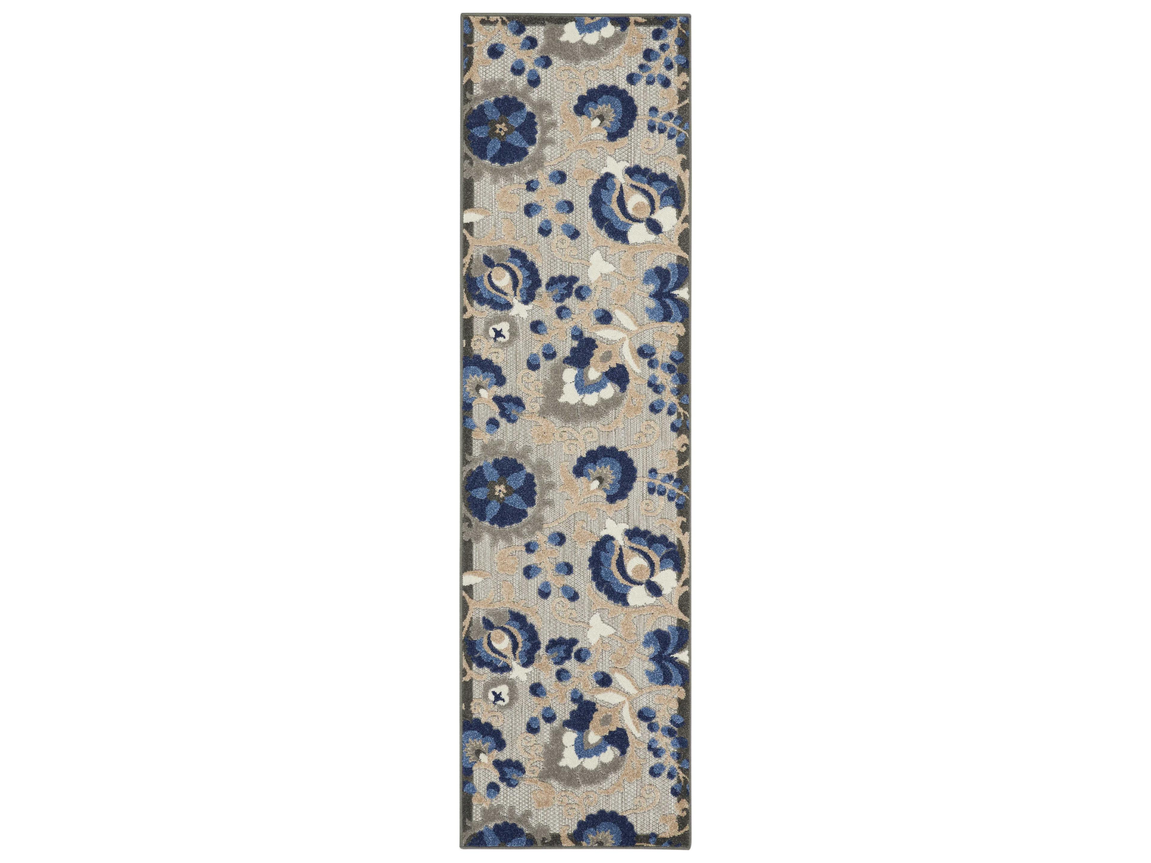 Aloha Indoor Outdoor Floral Runner Rug