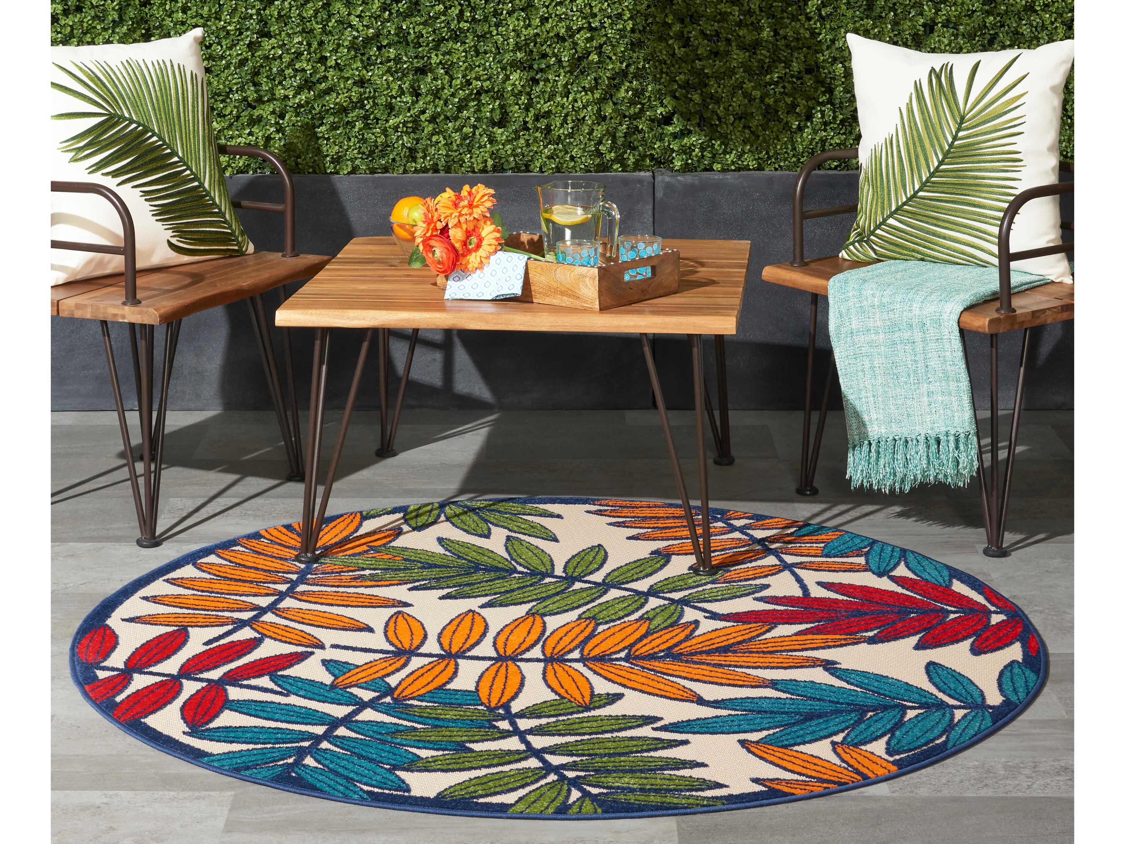 Nourison Aloha Bordered Area Rug