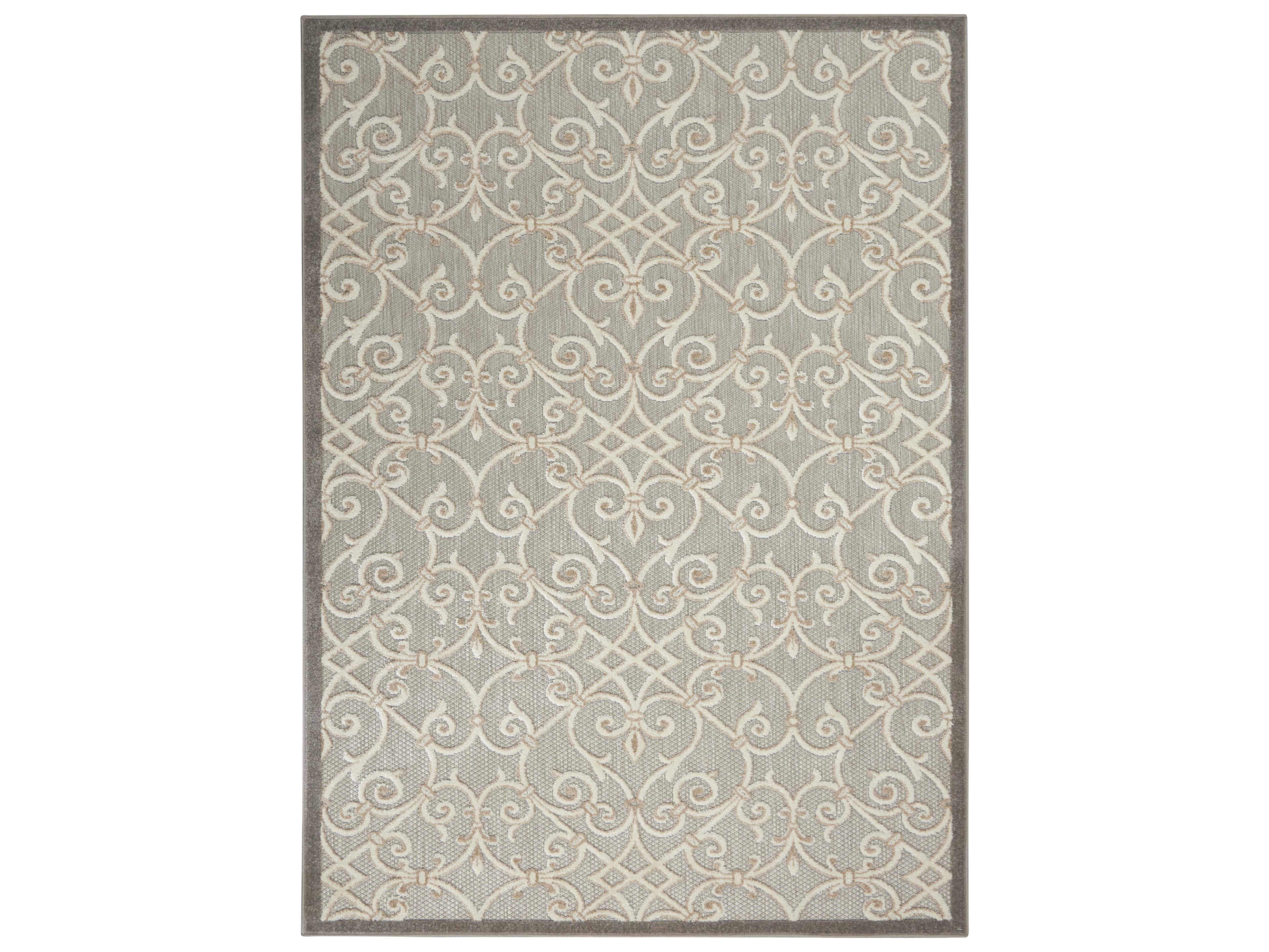 Aloha Indoor Outdoor Rug Natural Floral