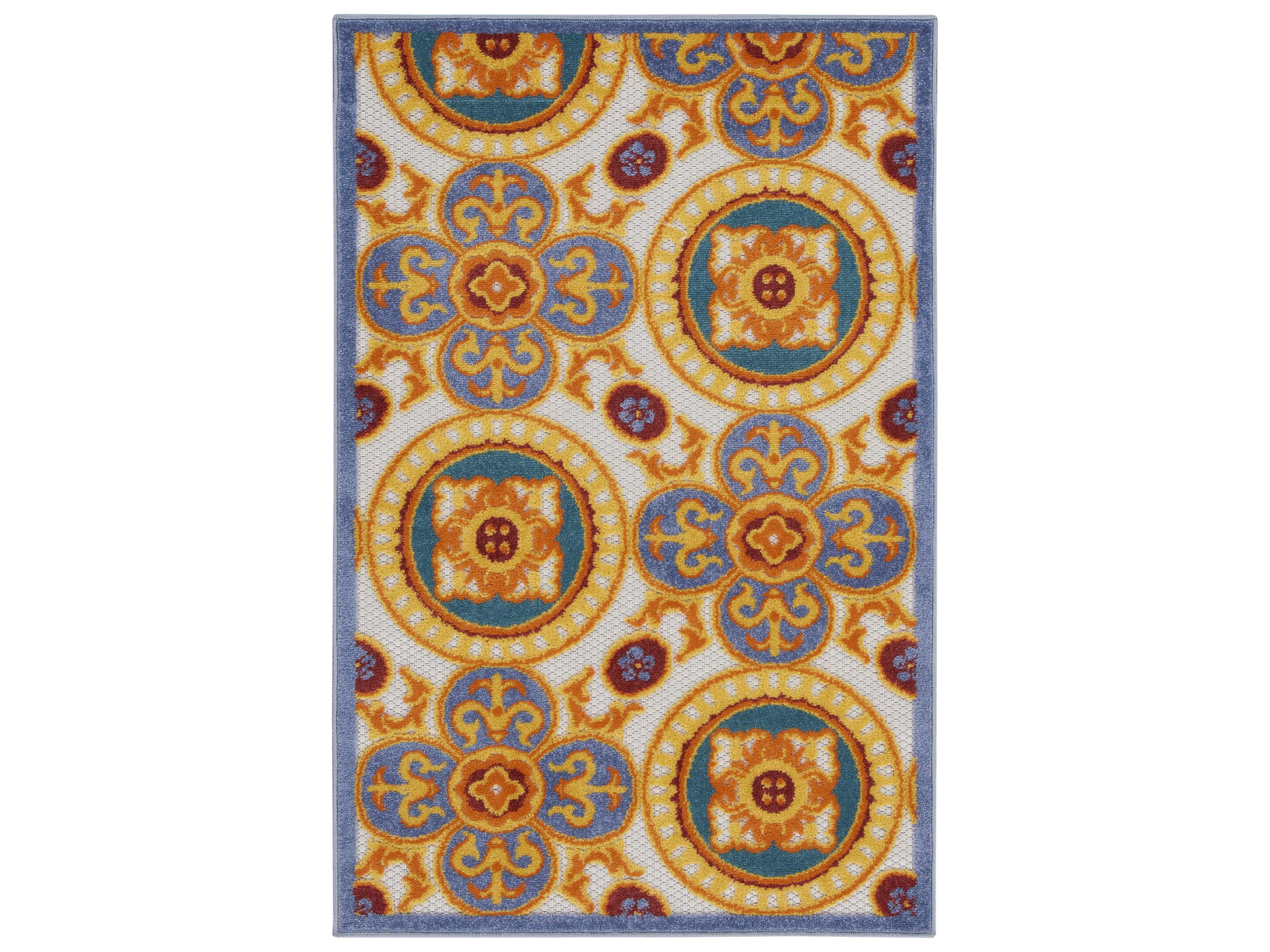 Aloha Multicolor Indoor Outdoor Area Rug