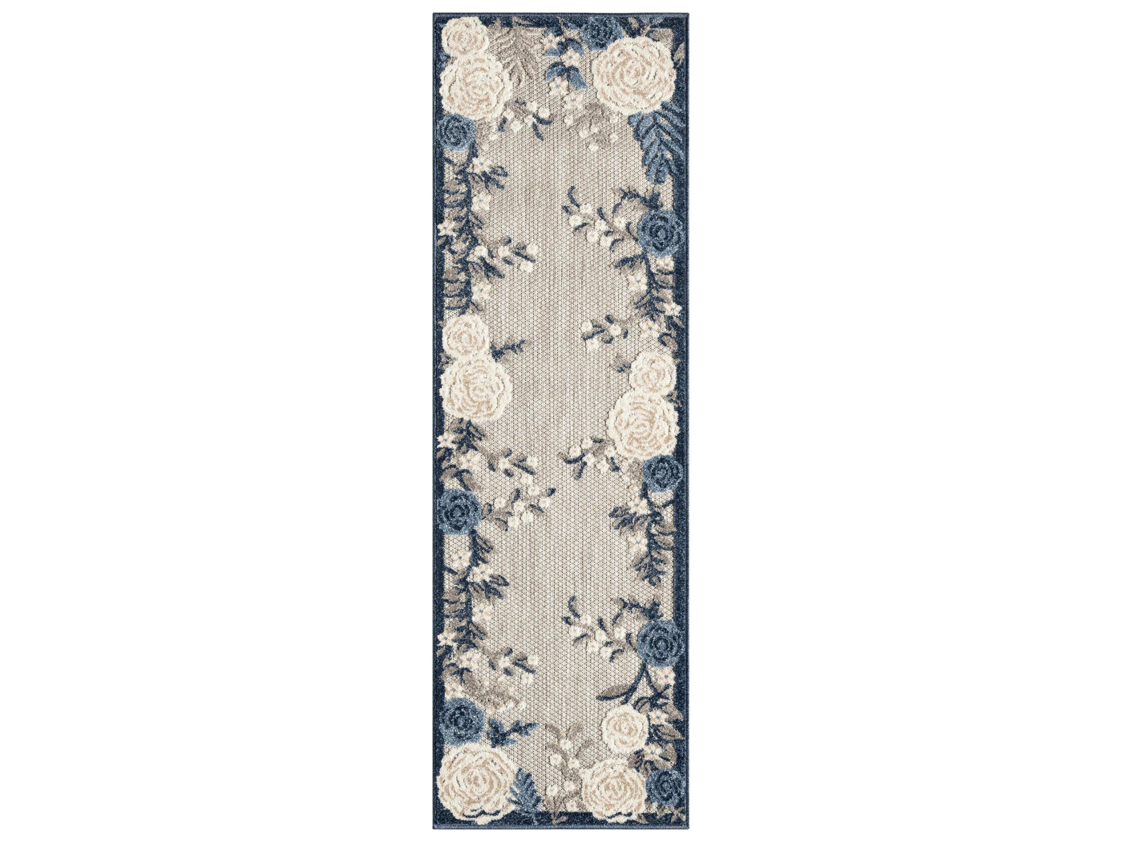 Aloha Bordered Runner Area Rug