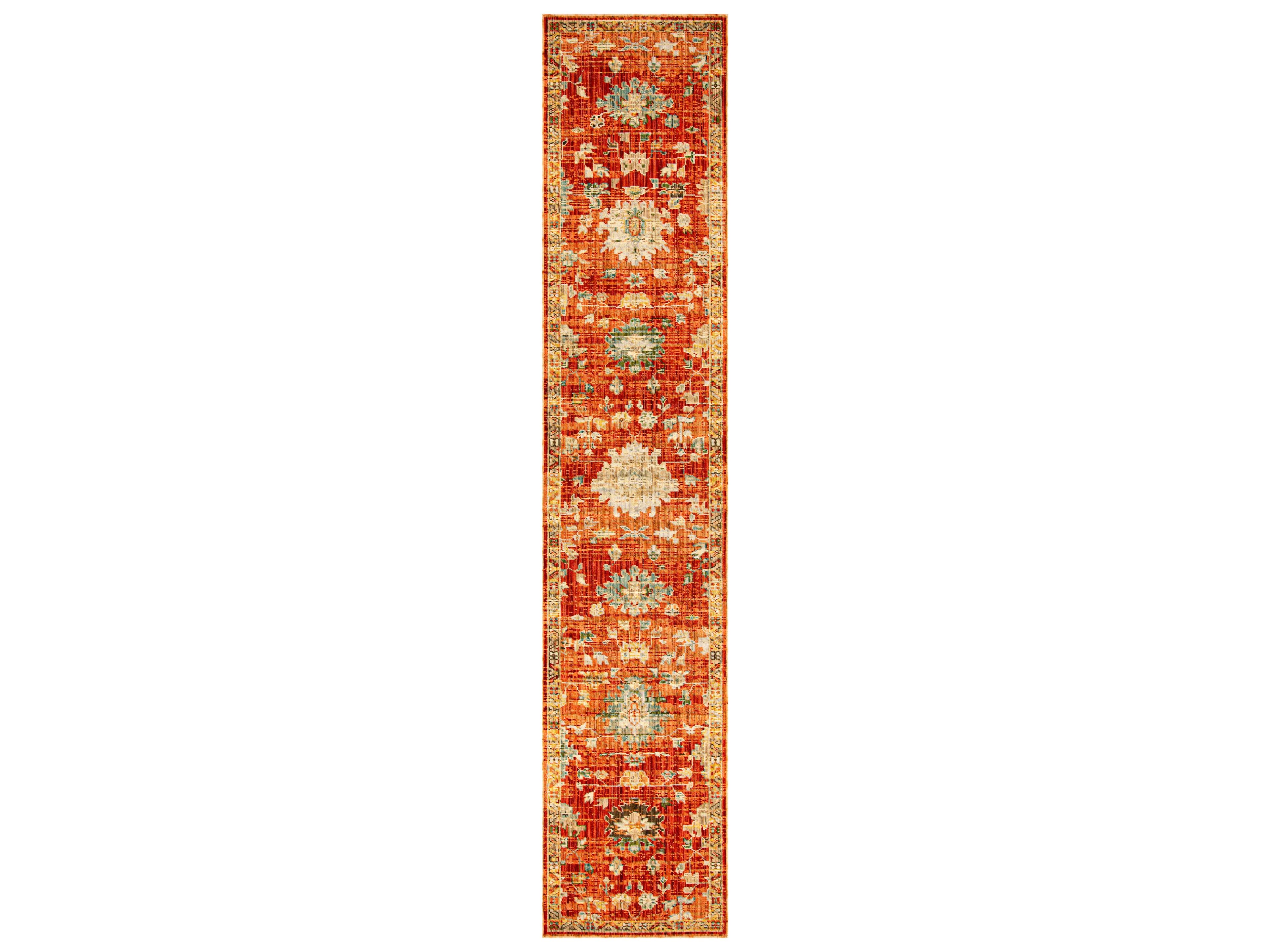 Antbl Floral Runner Area Rug
