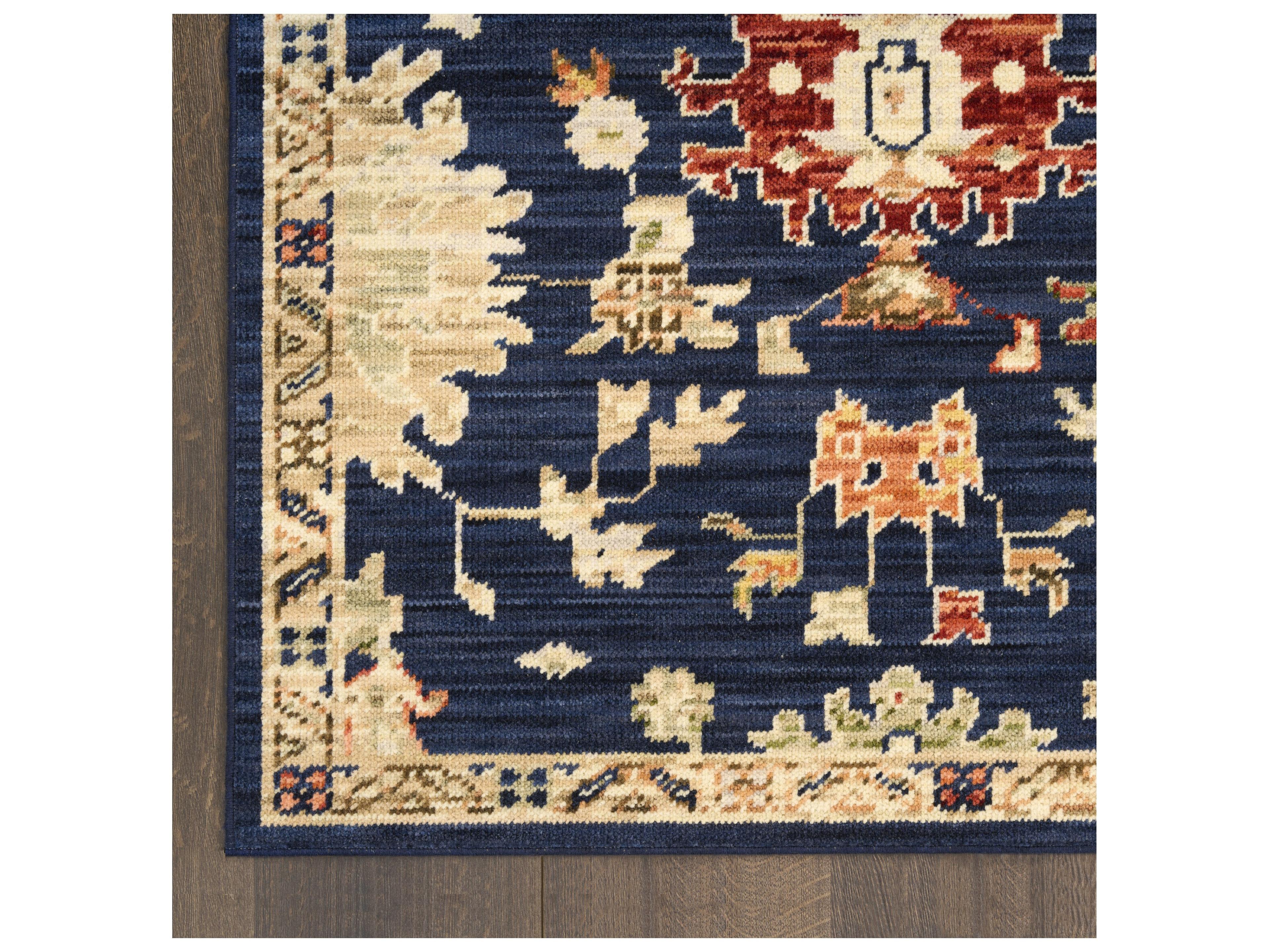 Nourison Antbl Floral Runner Area Rug