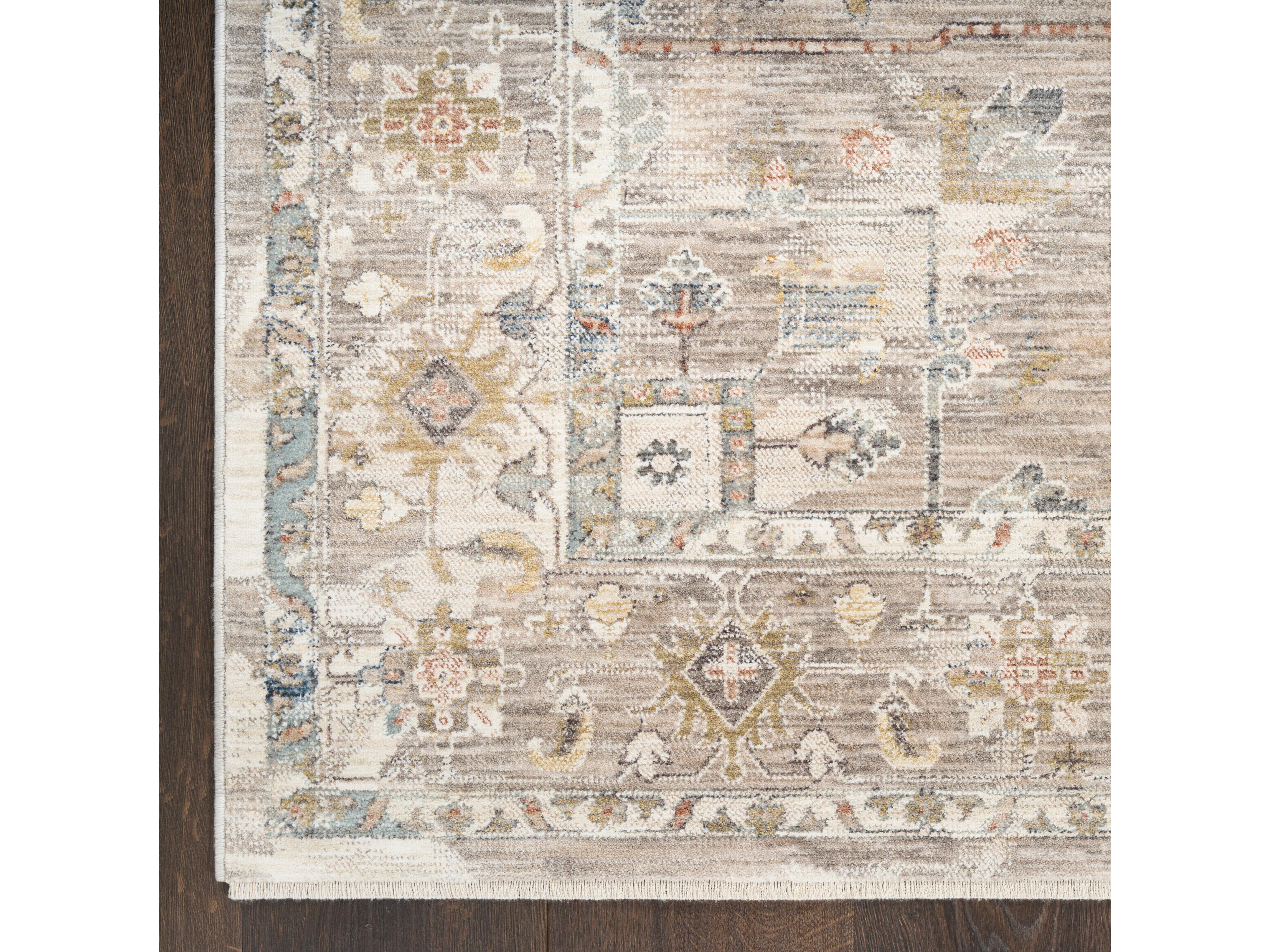 Nourison Antique Fusion Bordered Runner Area Rug