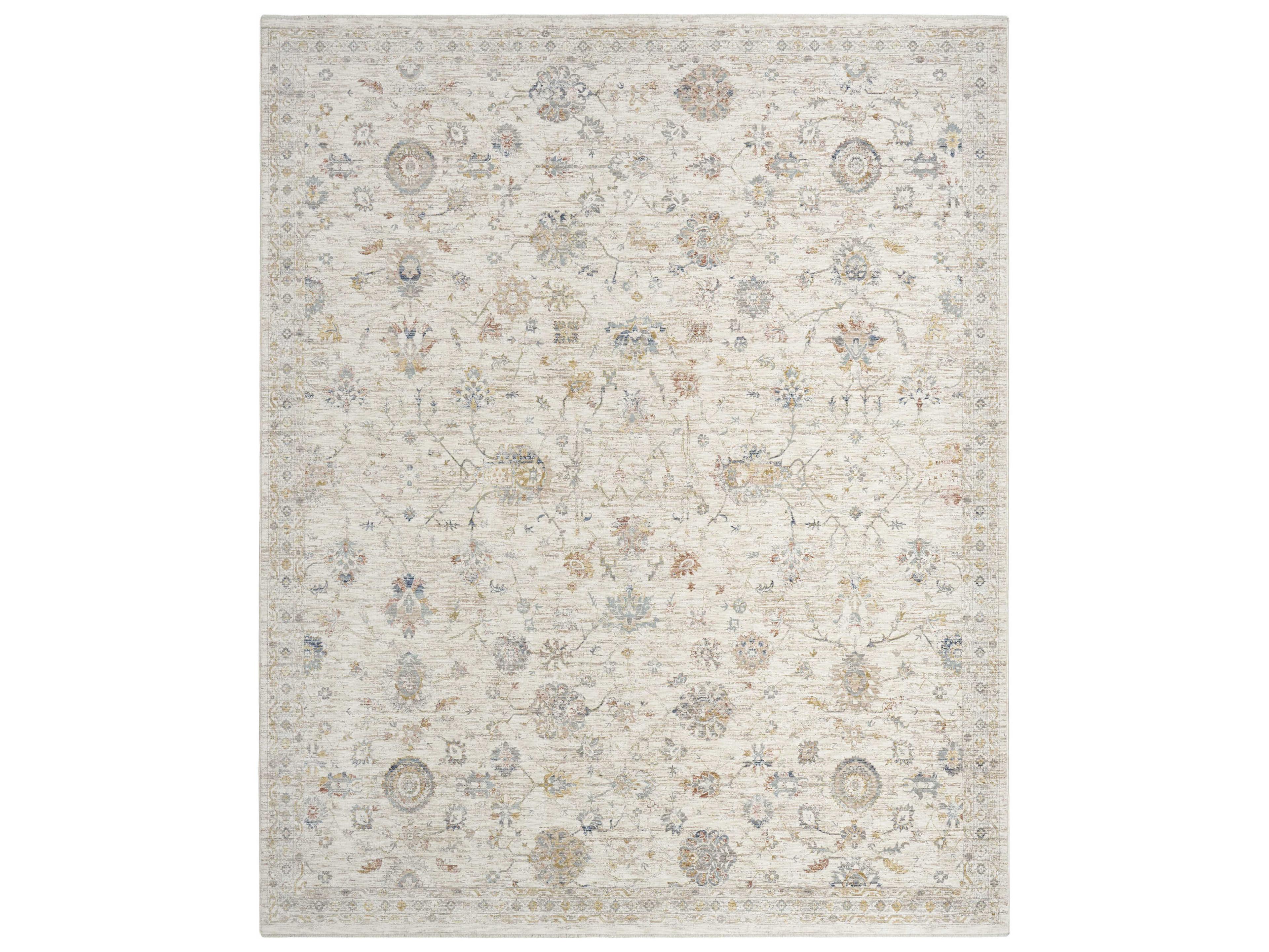 Antique Fusion Bordered Area Rug