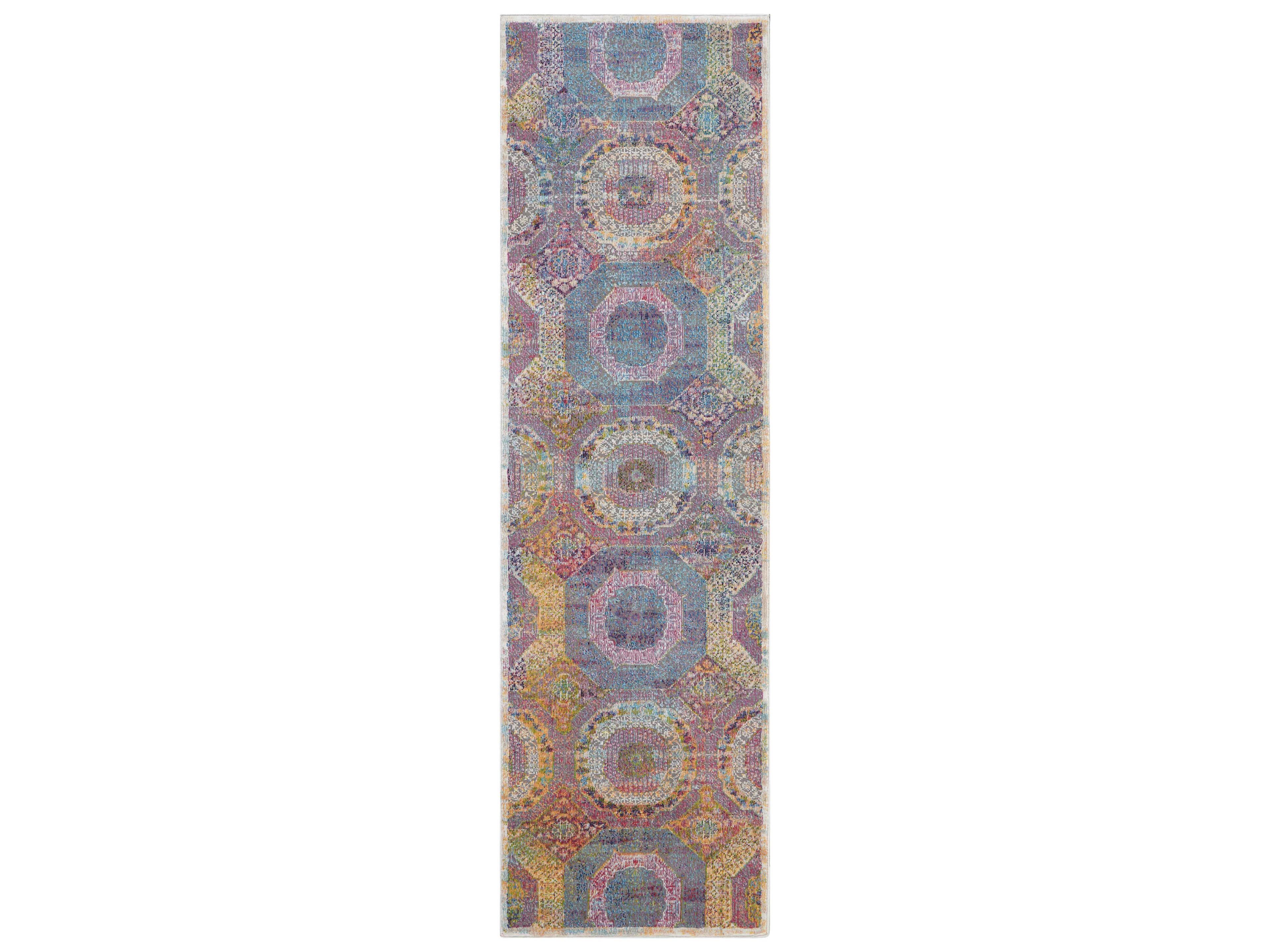 Ankara Global Geometric Runner Area Rug