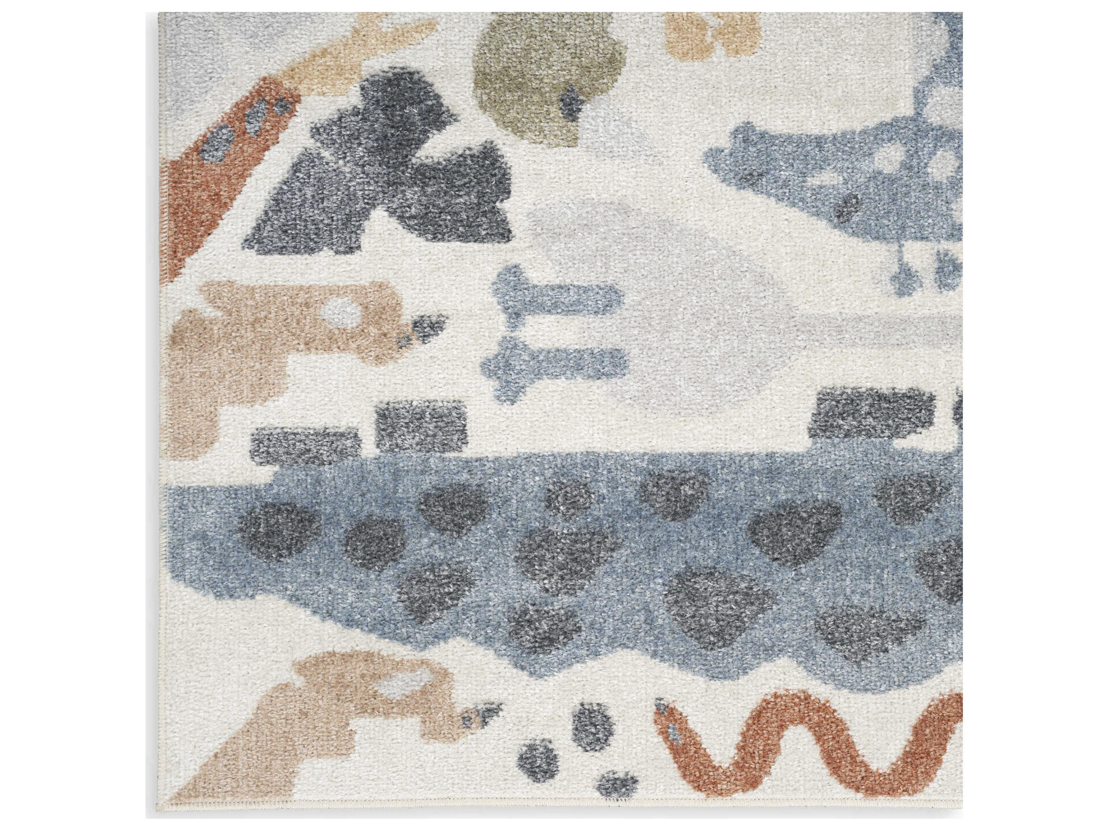 Nourison Astra Machine Washable Animal Print Area Rug