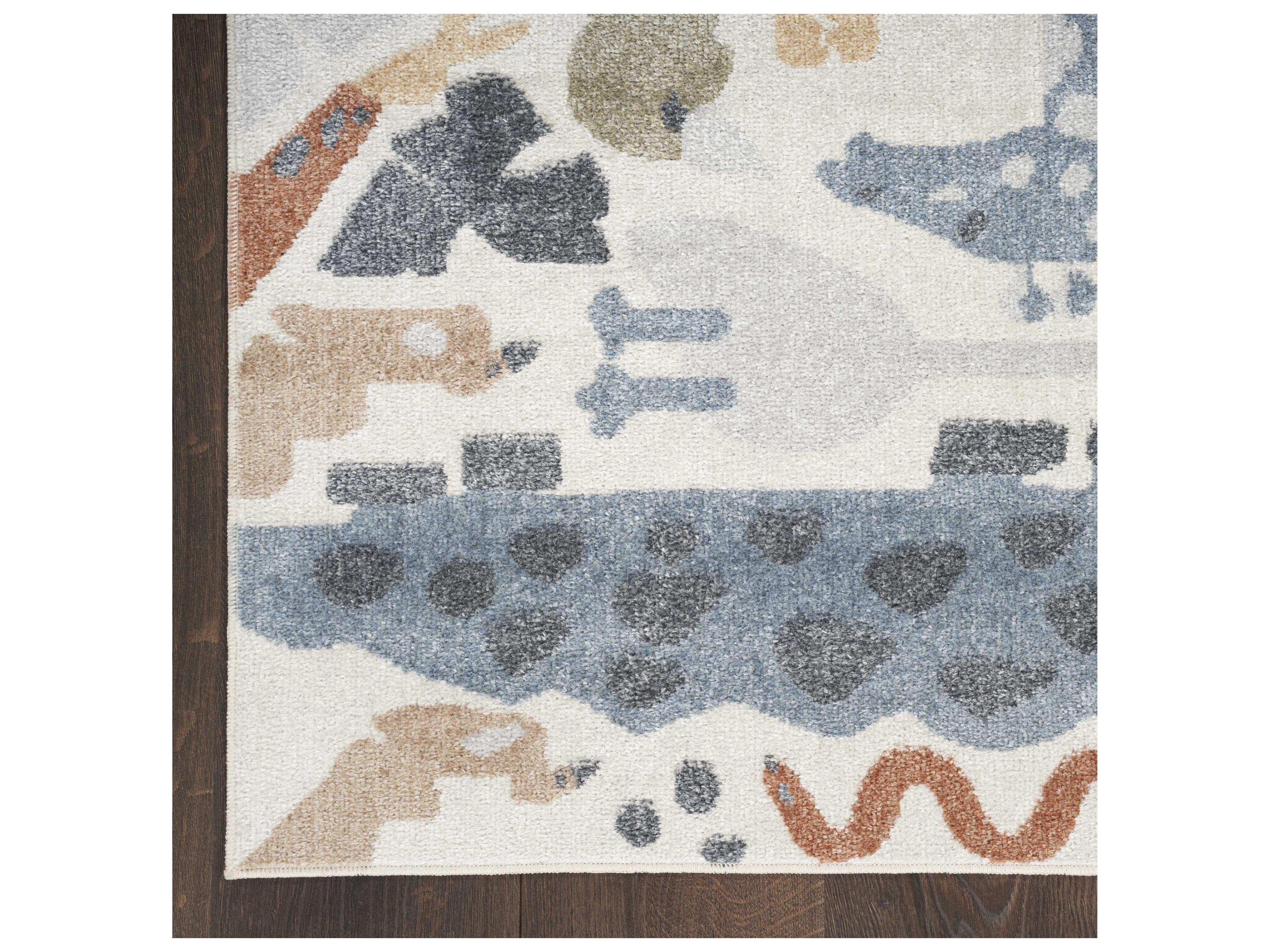 Nourison Astra Machine Washable Animal Print Area Rug