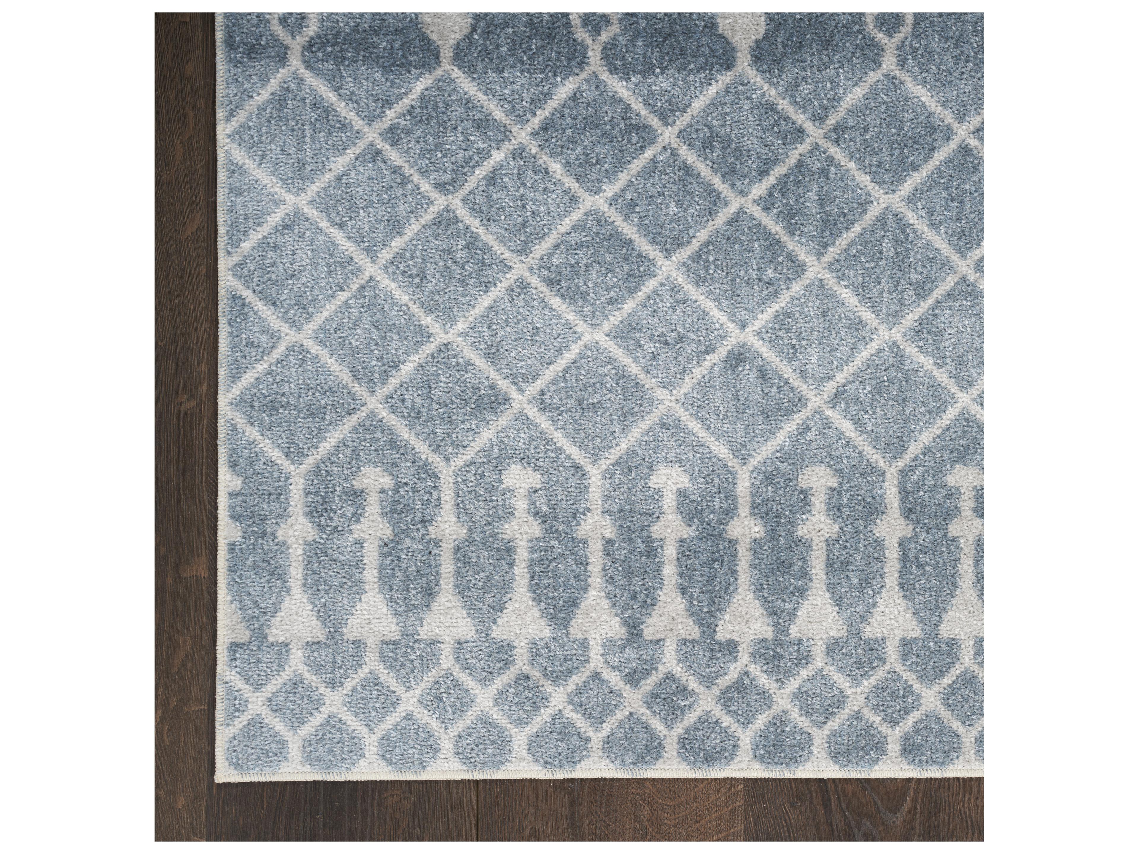 Nourison Astra Machine Washable Geometric Runner Area Rug