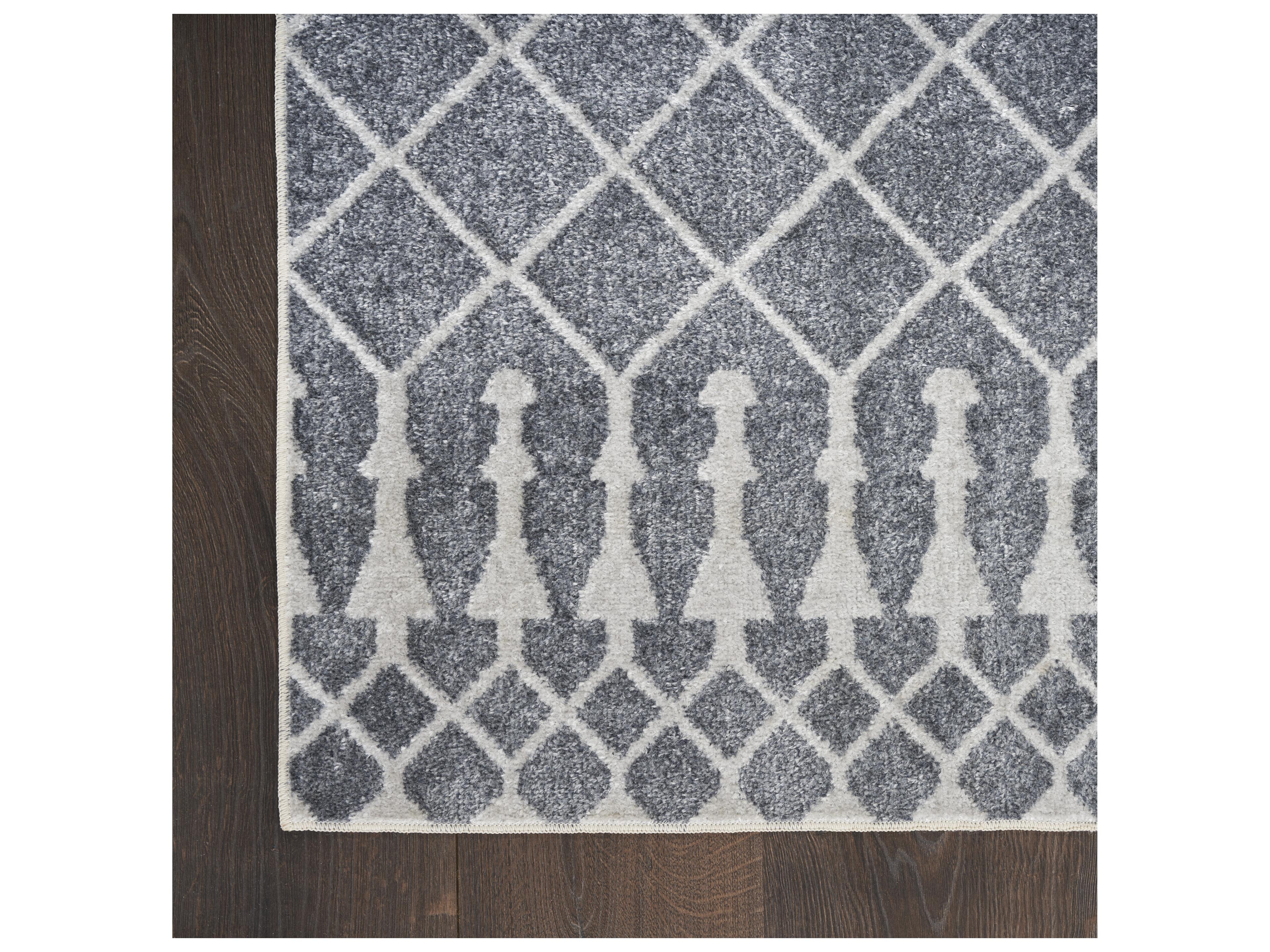 Nourison Astra Machine Washable Geometric Runner Area Rug