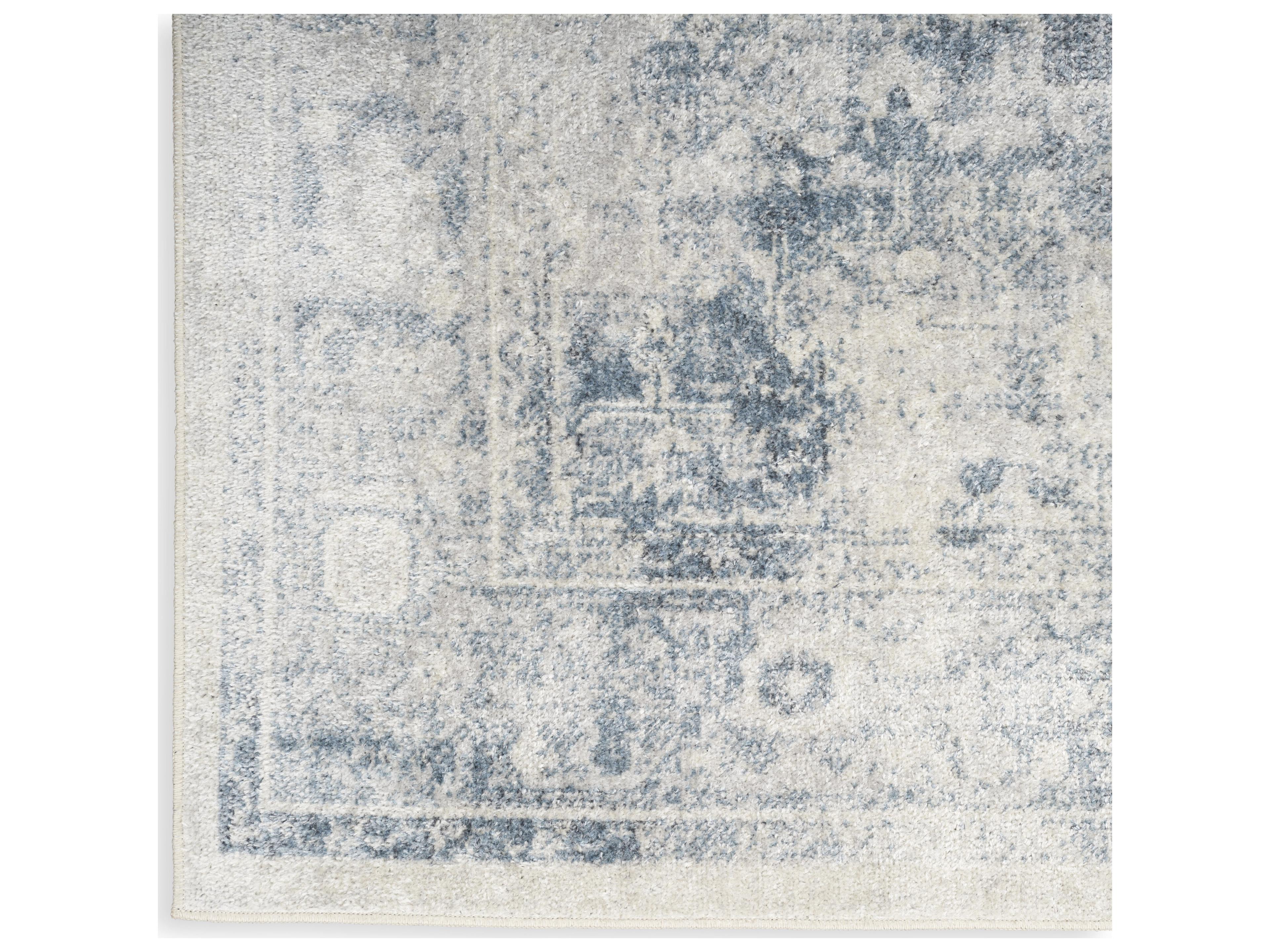 Nourison Astra Machine Washable Bordered Runner Area Rug