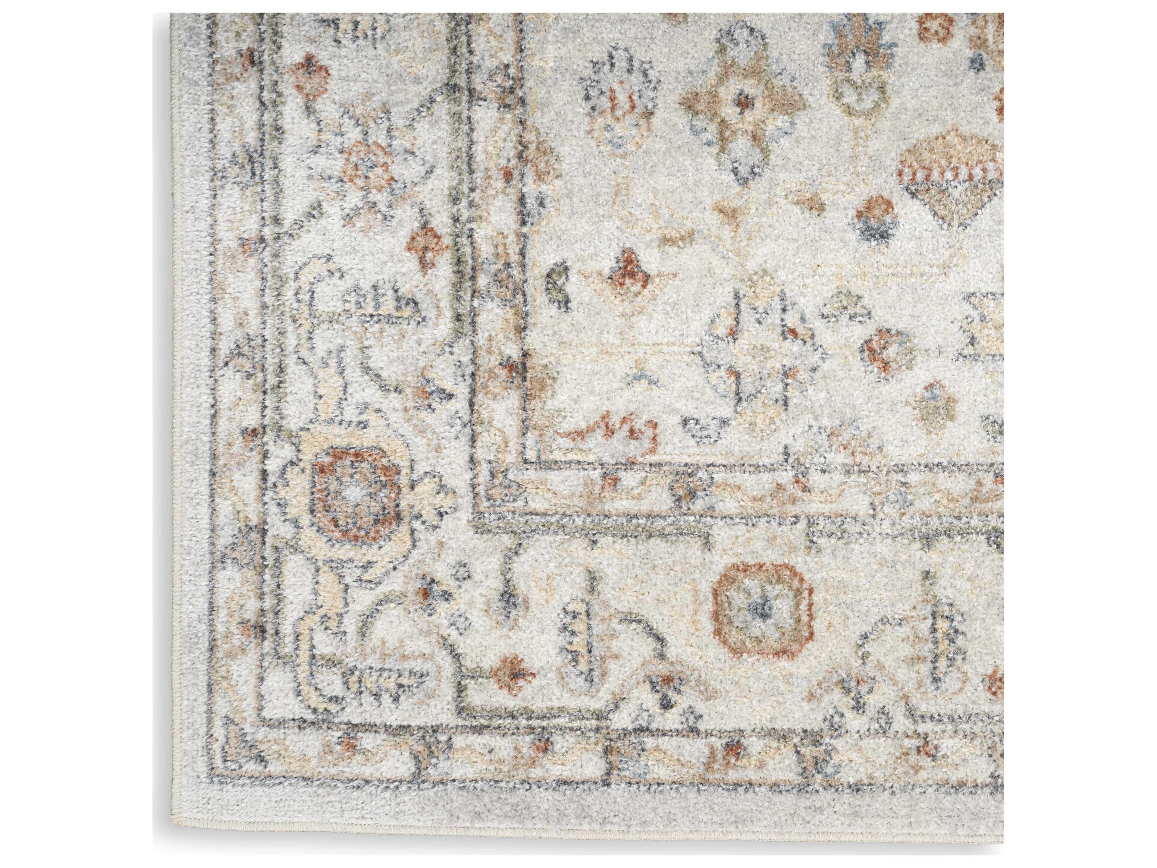 Nourison Astra Machine Washable Bordered Runner Area Rug