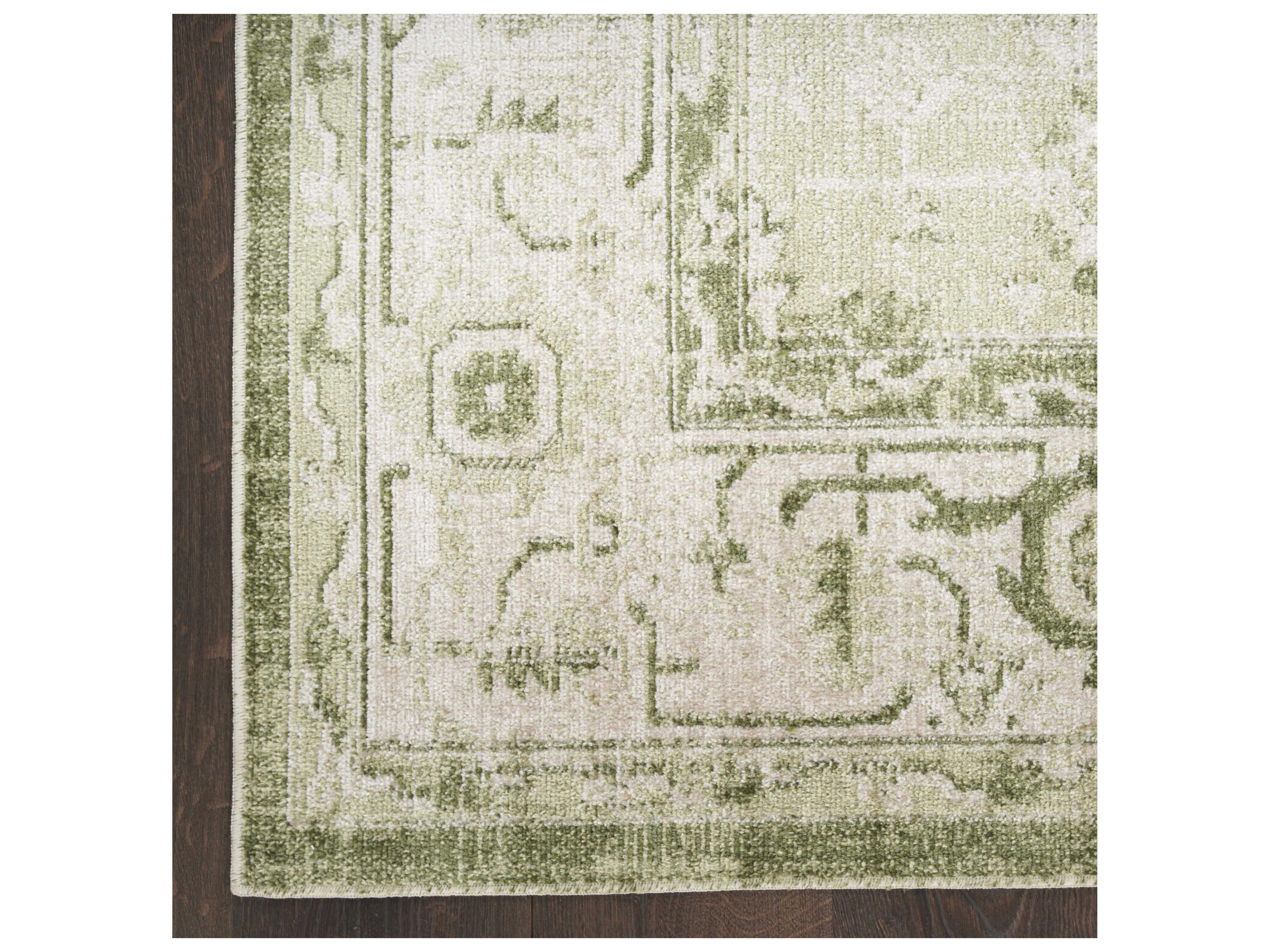 Nourison Astra Machine Washable Bordered Runner Area Rug