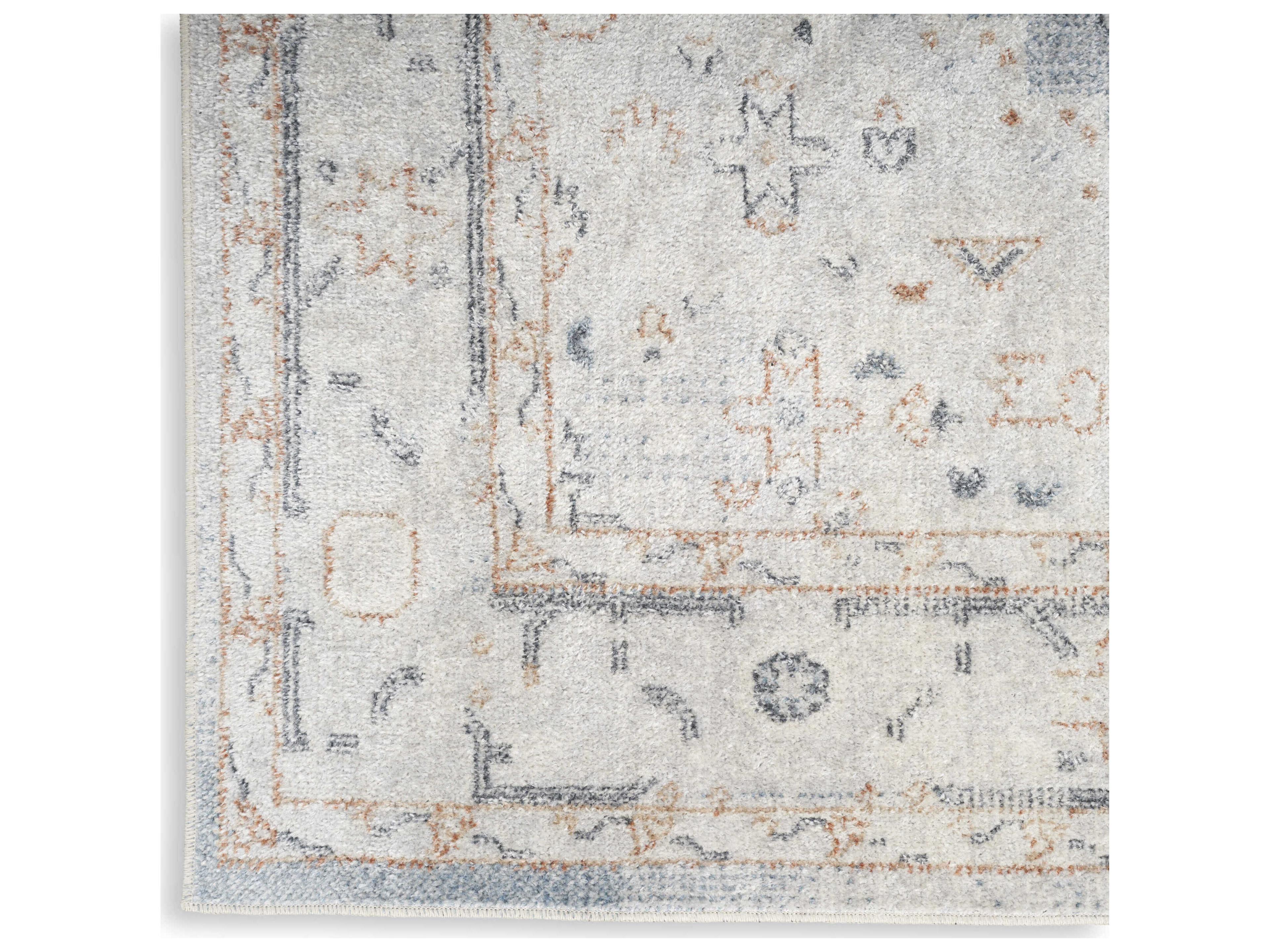Nourison Astra Machine Washable Bordered Runner Area Rug