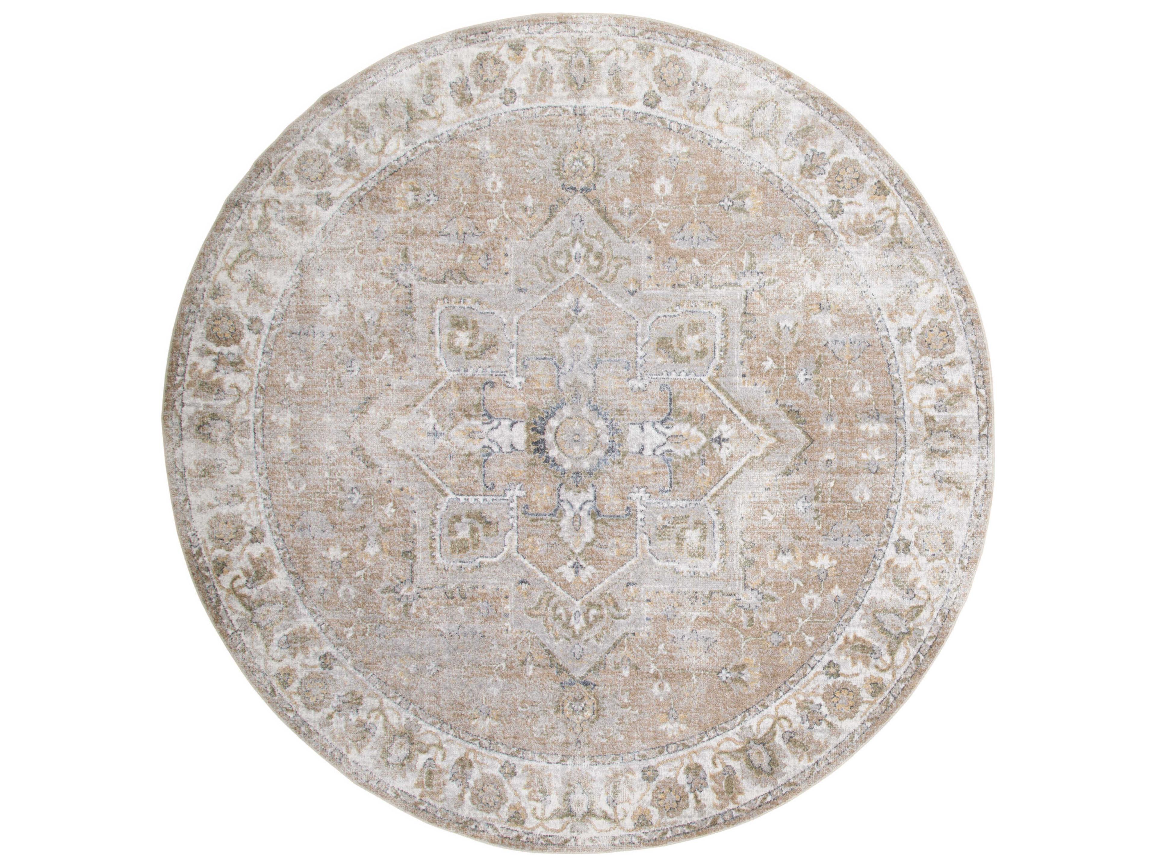 Astra Machine Washable Round Area Rug