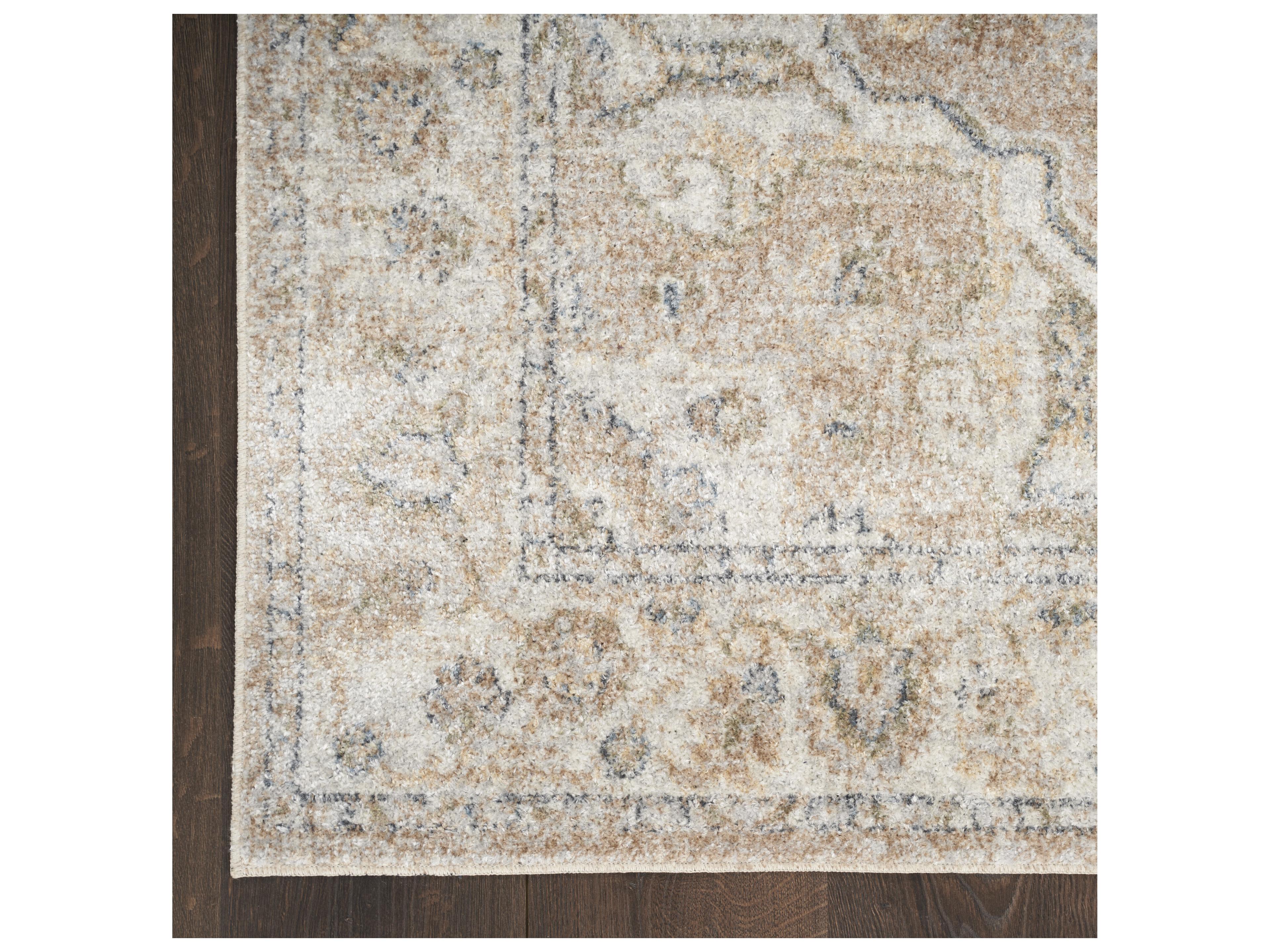 Nourison Astra Machine Washable Bordered Runner Area Rug