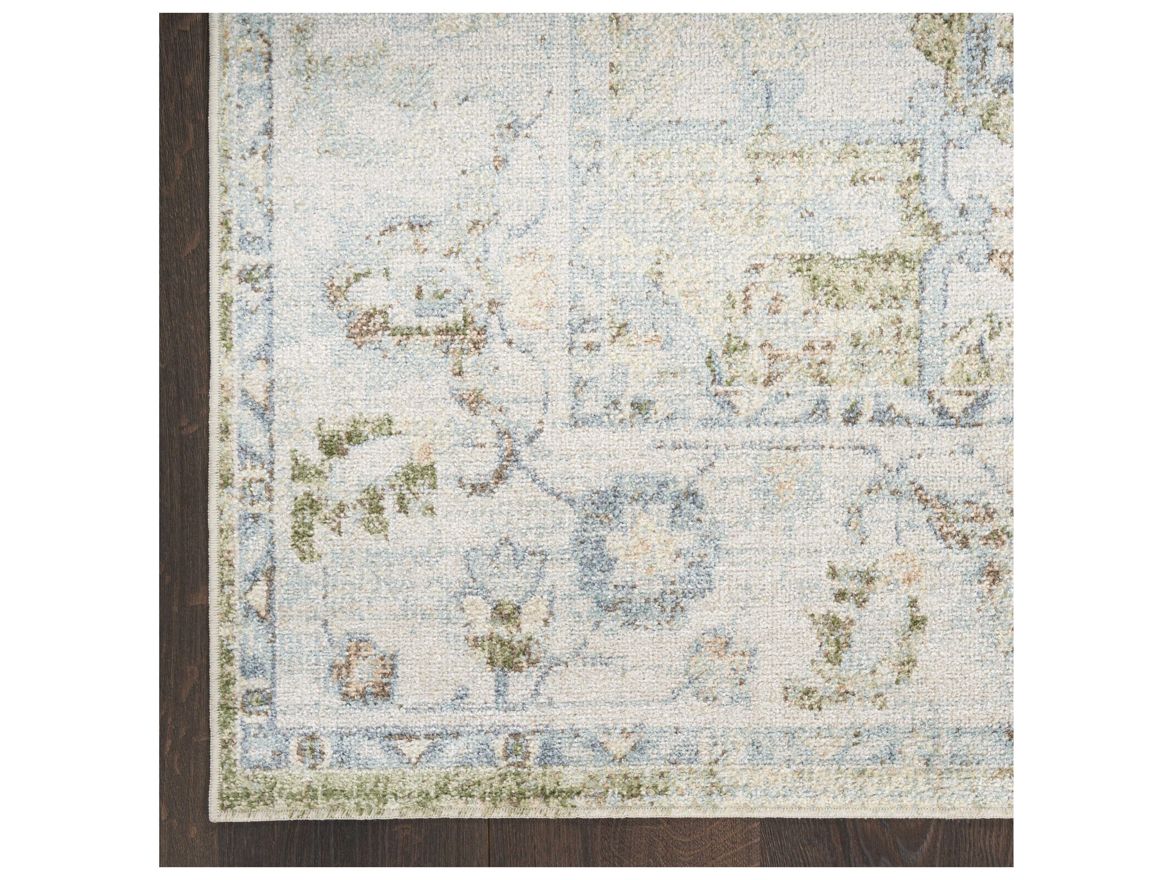 Nourison Astra Machine Washable Bordered Runner Area Rug