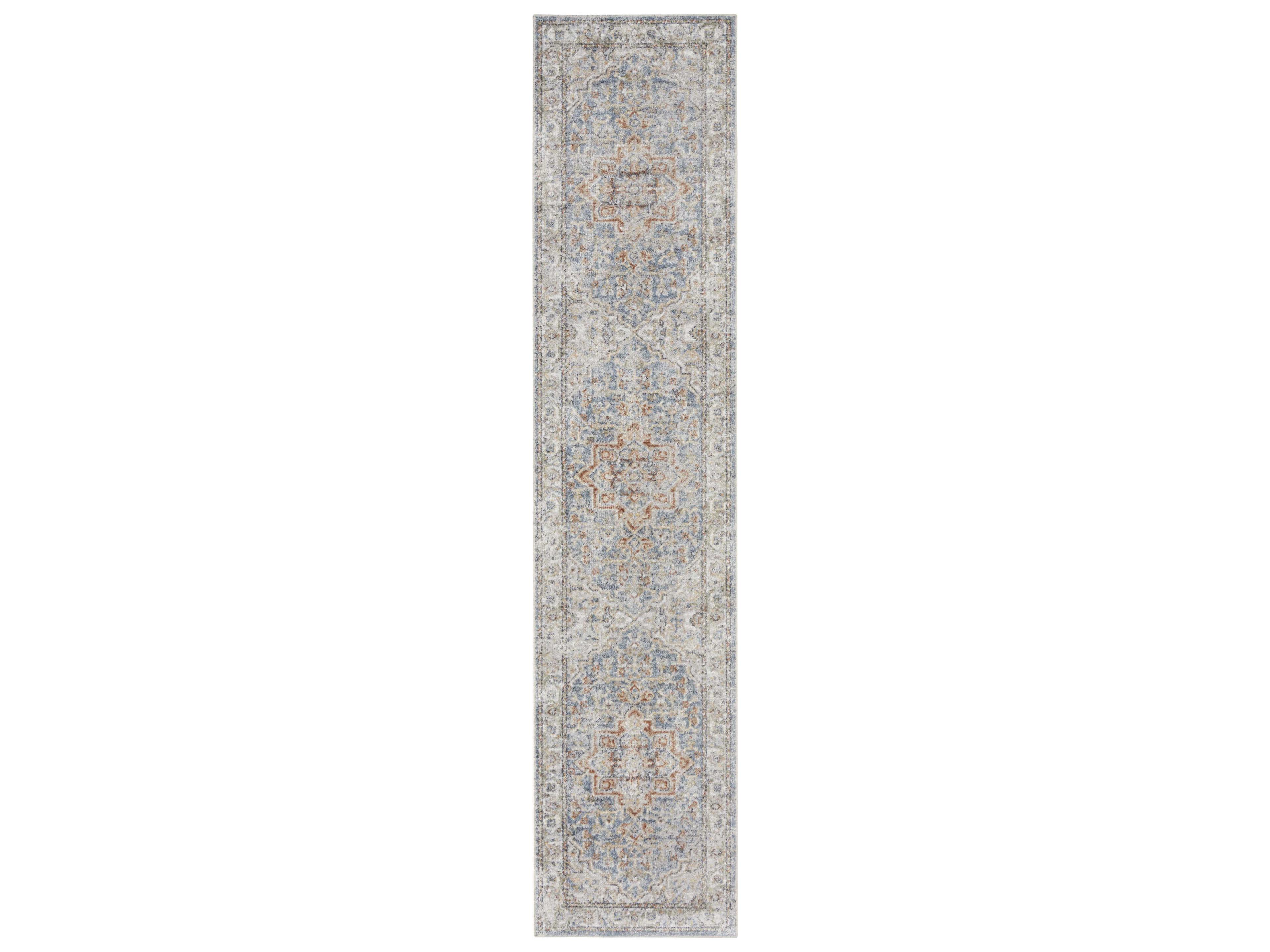 Astra Machine Washable Bordered Runner Area Rug