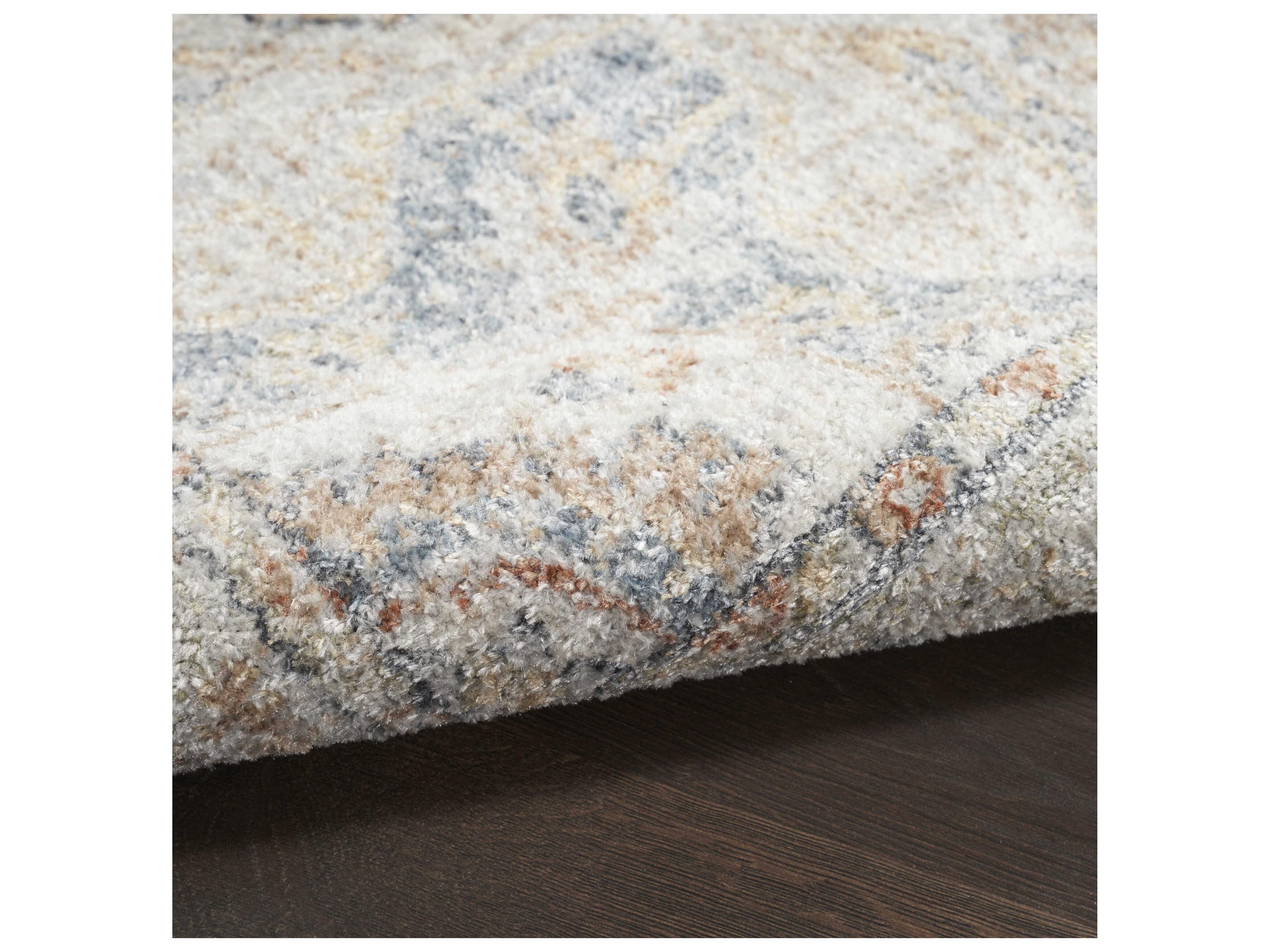 Nourison Astra Machine Washable Bordered Runner Area Rug