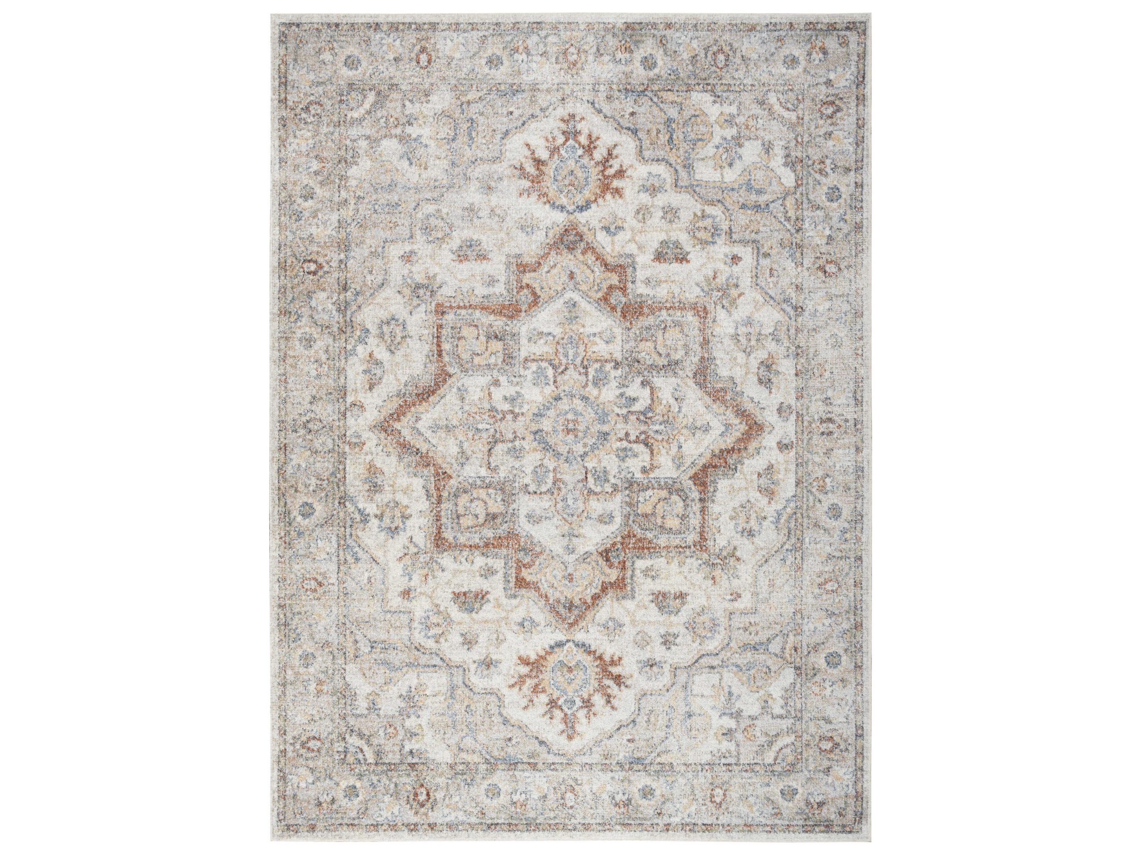 Astra Machine Washable Area Rug Bordered Persian Style