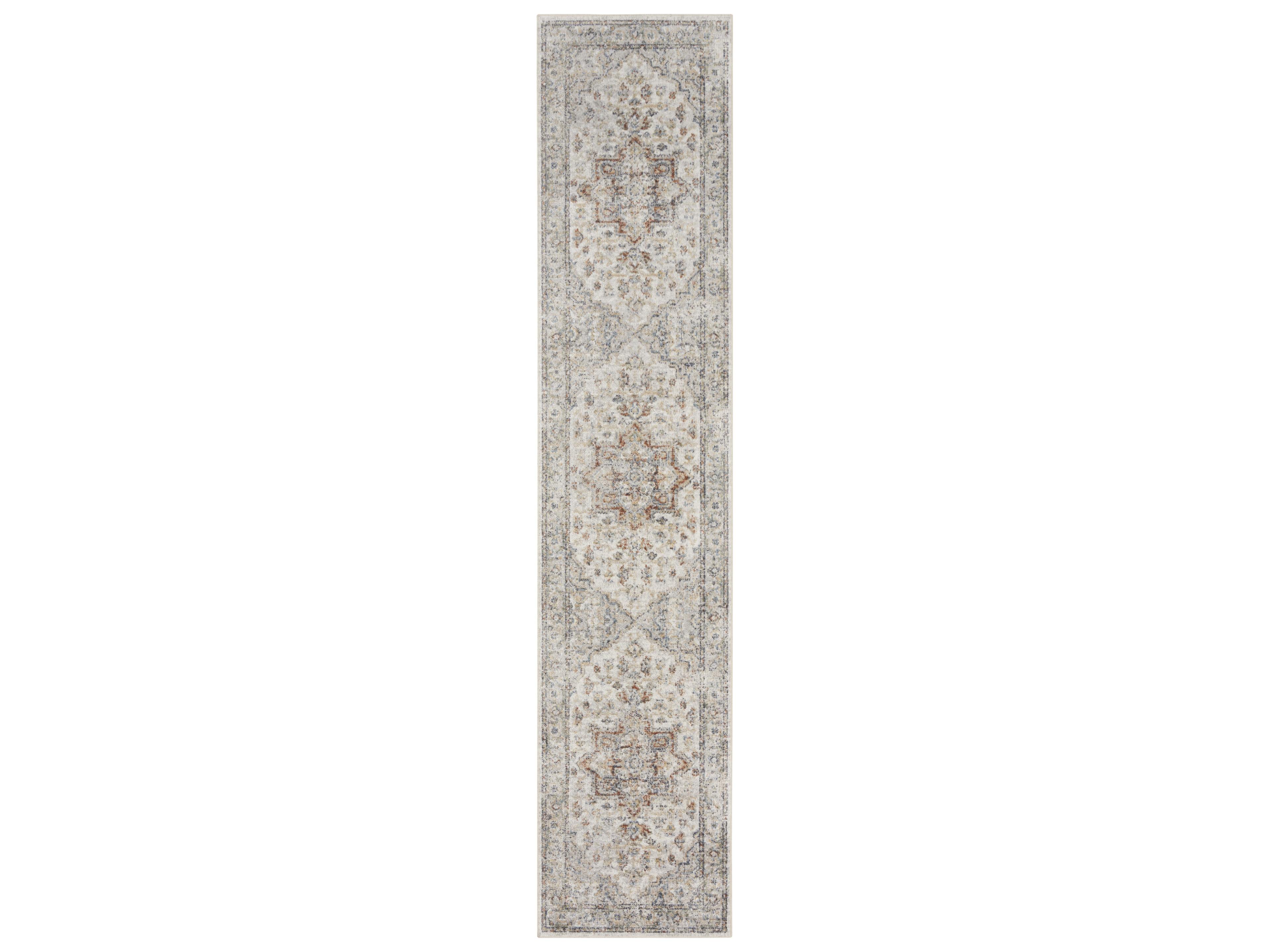 Astra Machine Washable Bordered Runner Area Rug