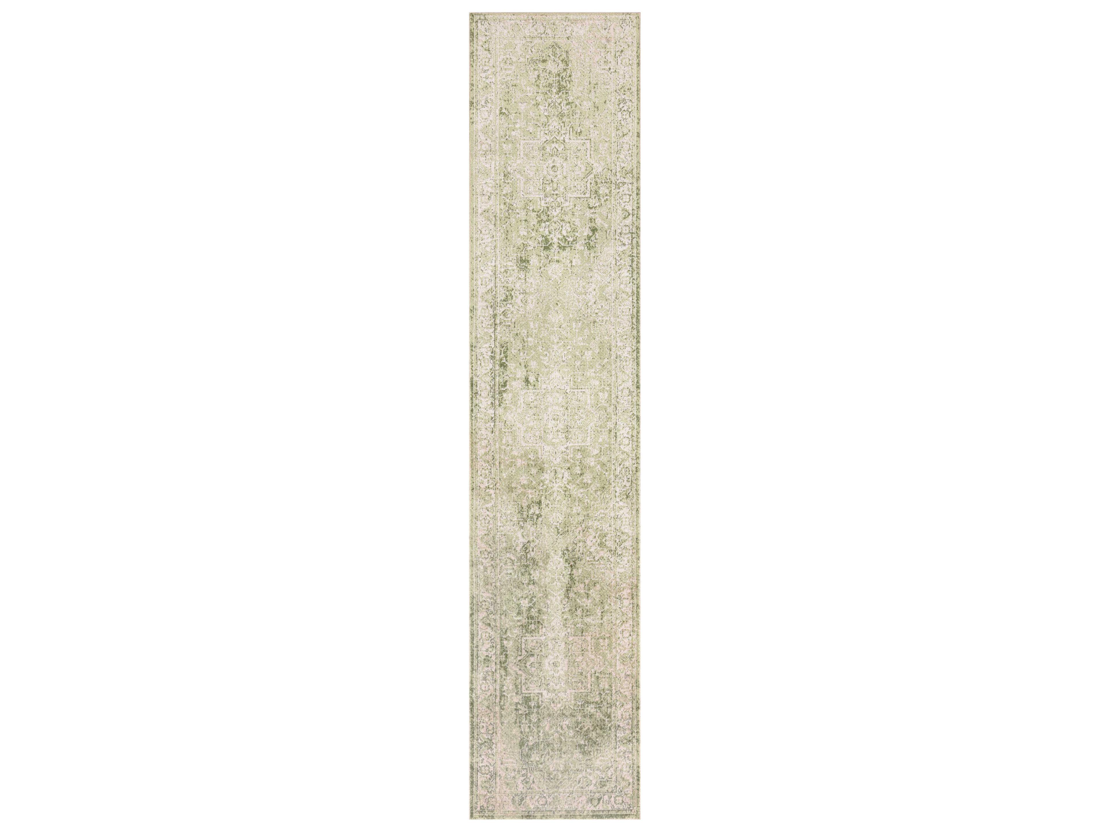 Astra Machine Washable Bordered Runner Area Rug