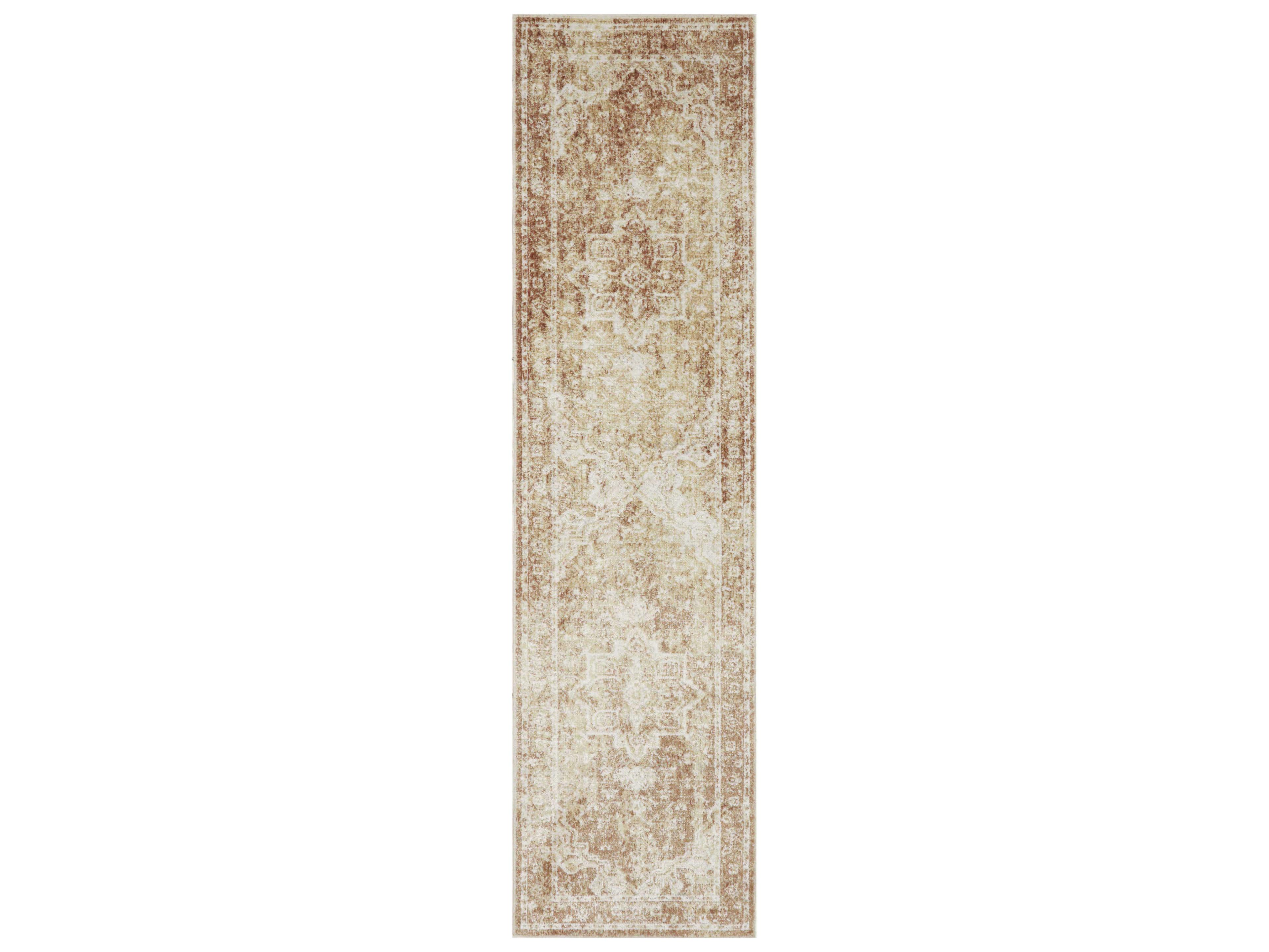 Astra Machine Washable Bordered Runner Area Rug