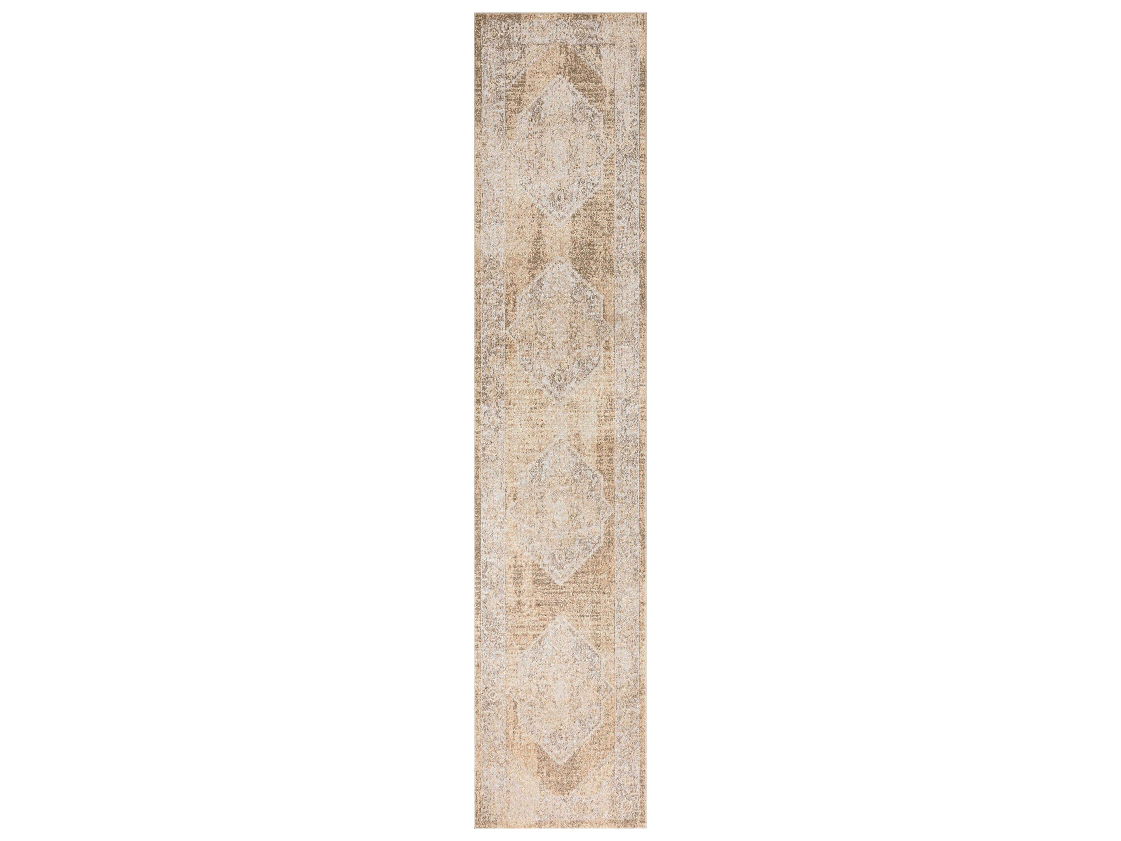 Astra Machine Washable Bordered Runner Area Rug