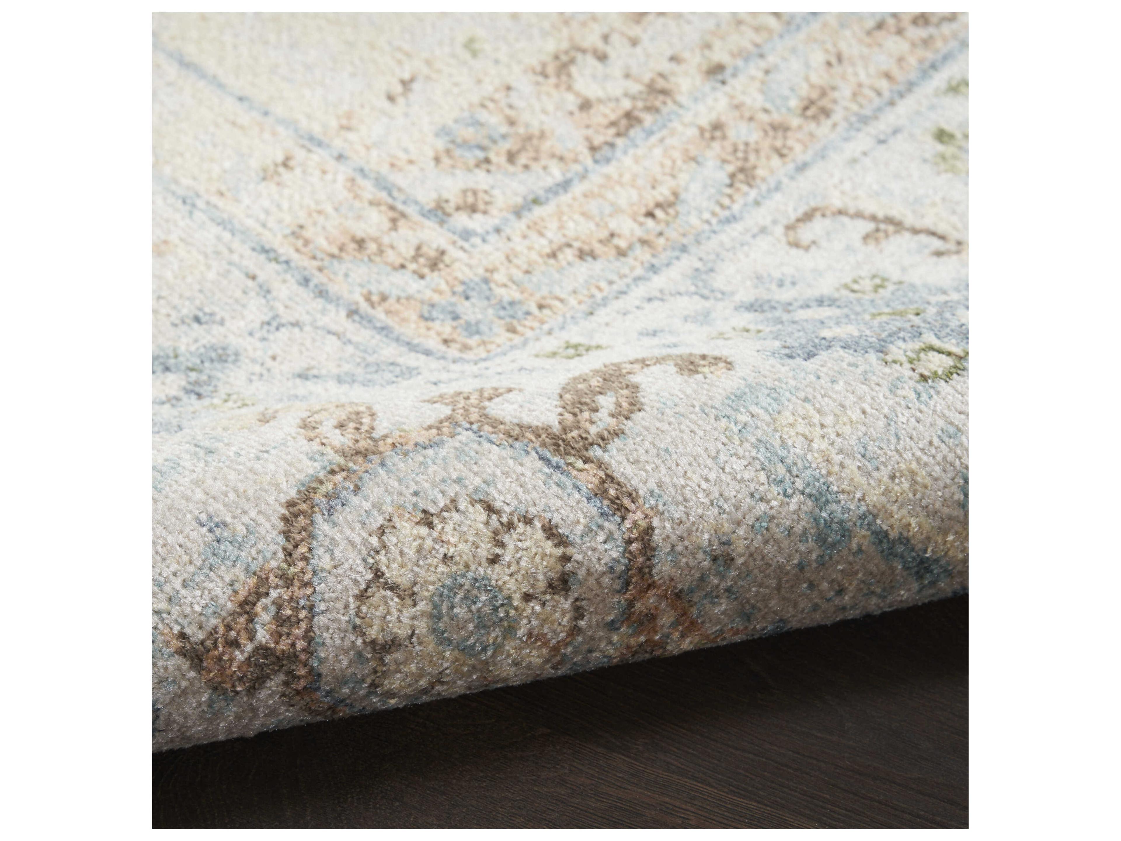 Nourison Astra Machine Washable Bordered Runner Area Rug