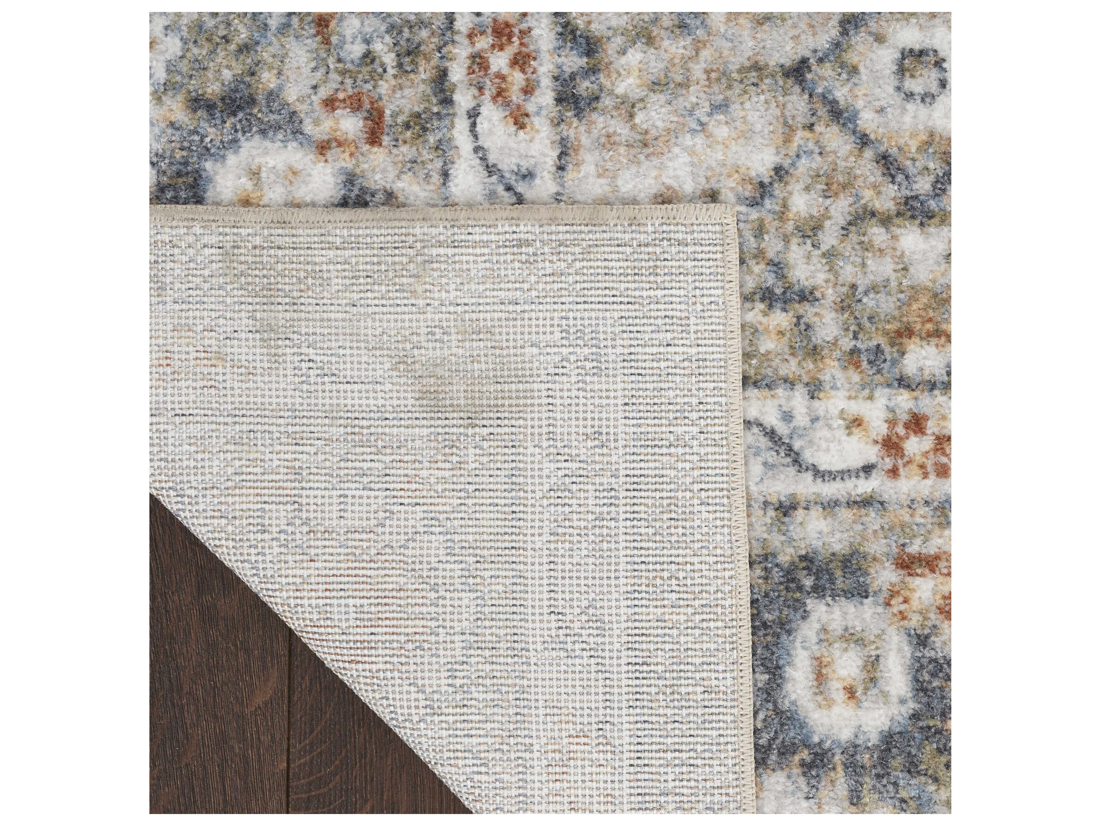 Nourison Astra Machine Washable Bordered Runner Area Rug