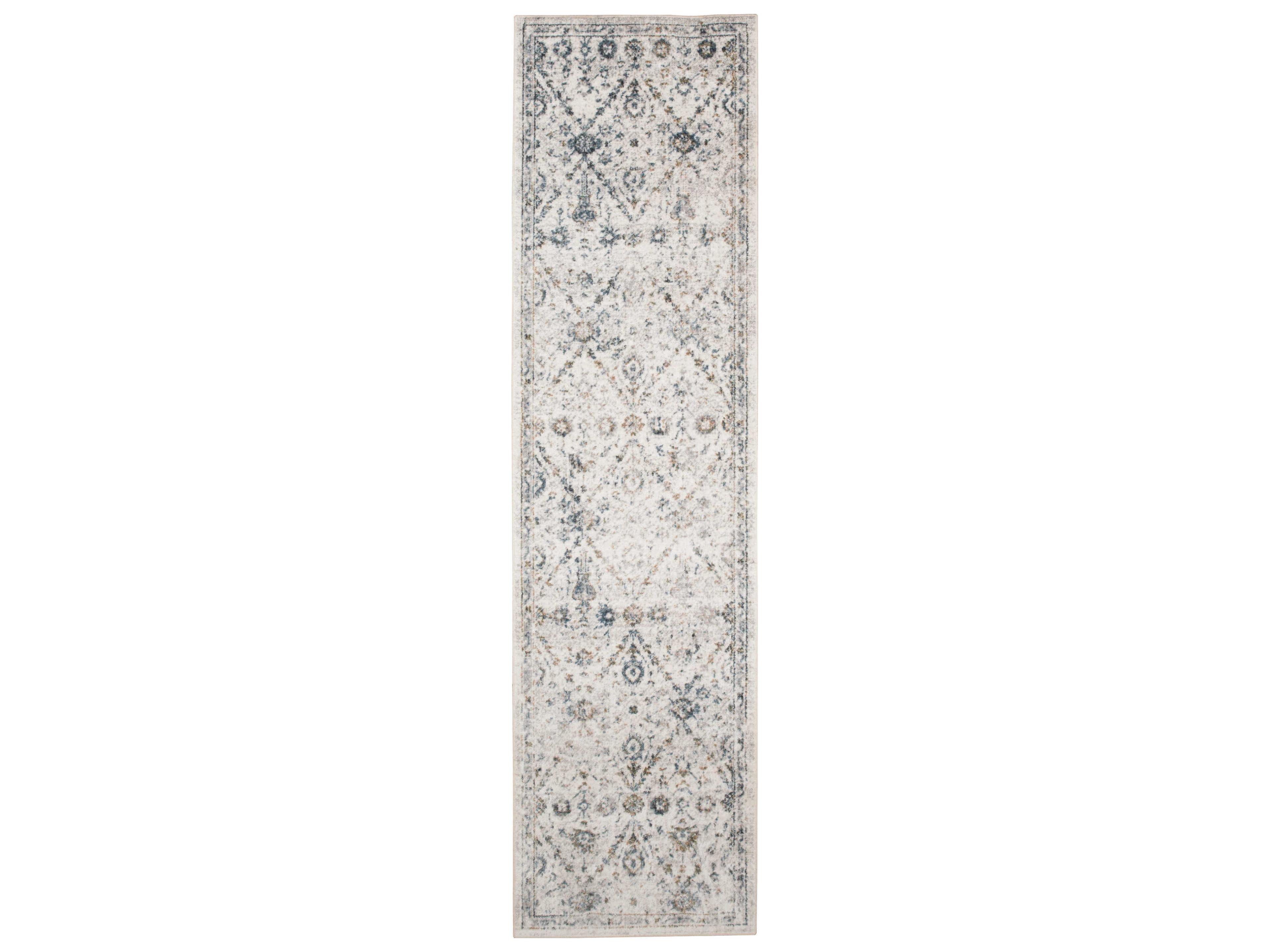 Astra Machine Washable Bordered Runner Area Rug