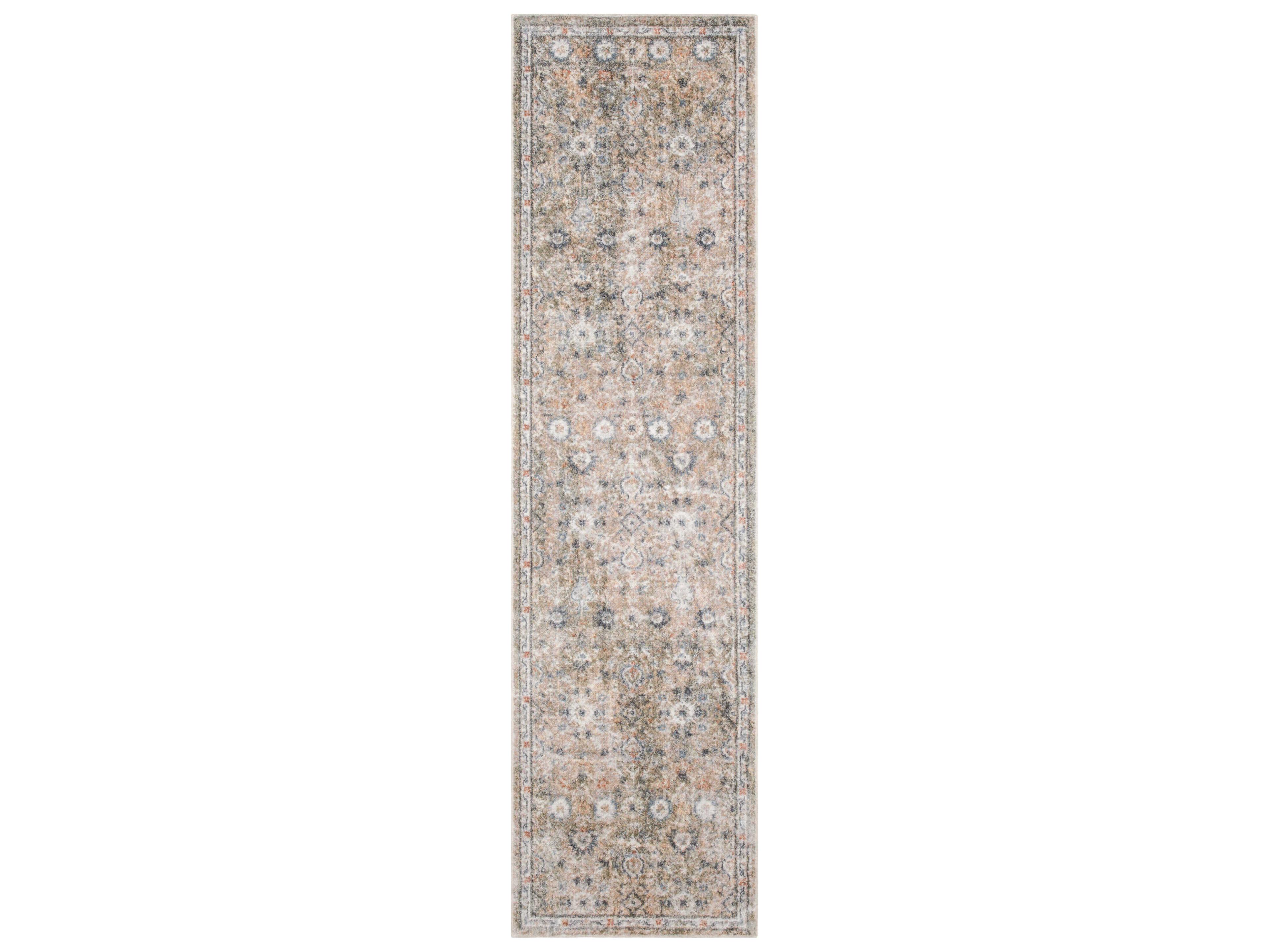 Astra Machine Washable Bordered Runner Area Rug