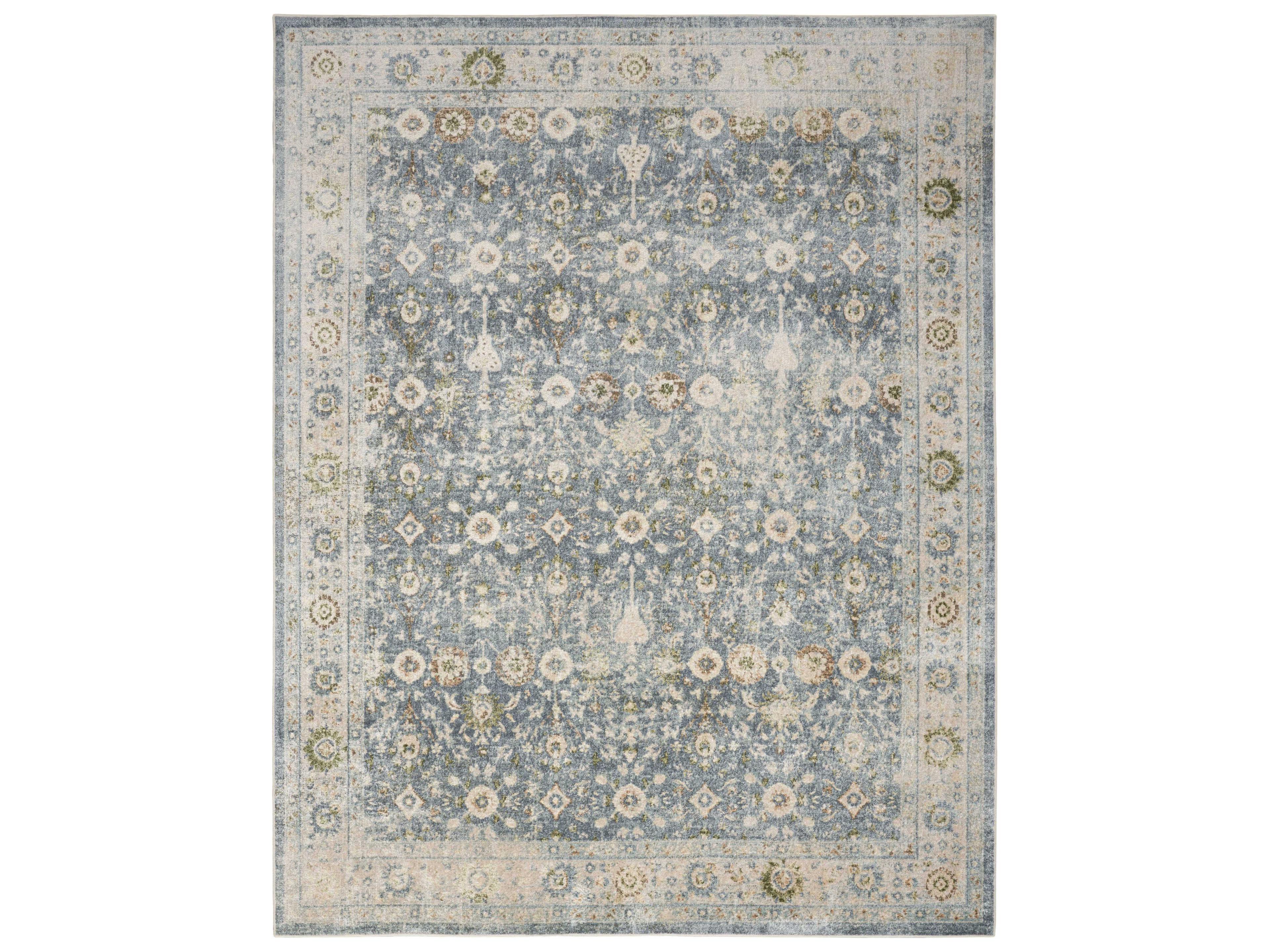 Astra Machine Washable Bordered Area Rug