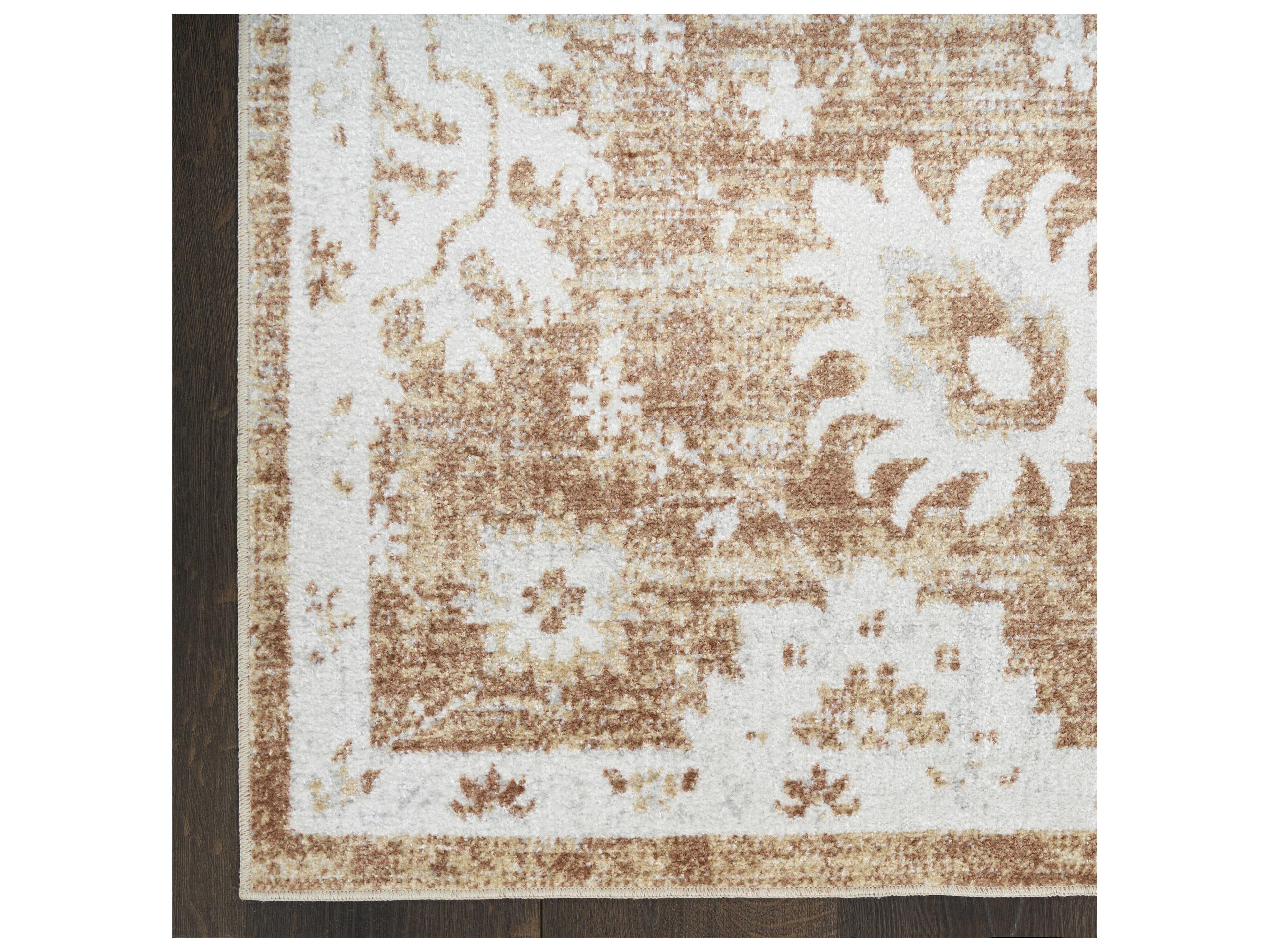 Nourison Astra Machine Washable Bordered Runner Area Rug