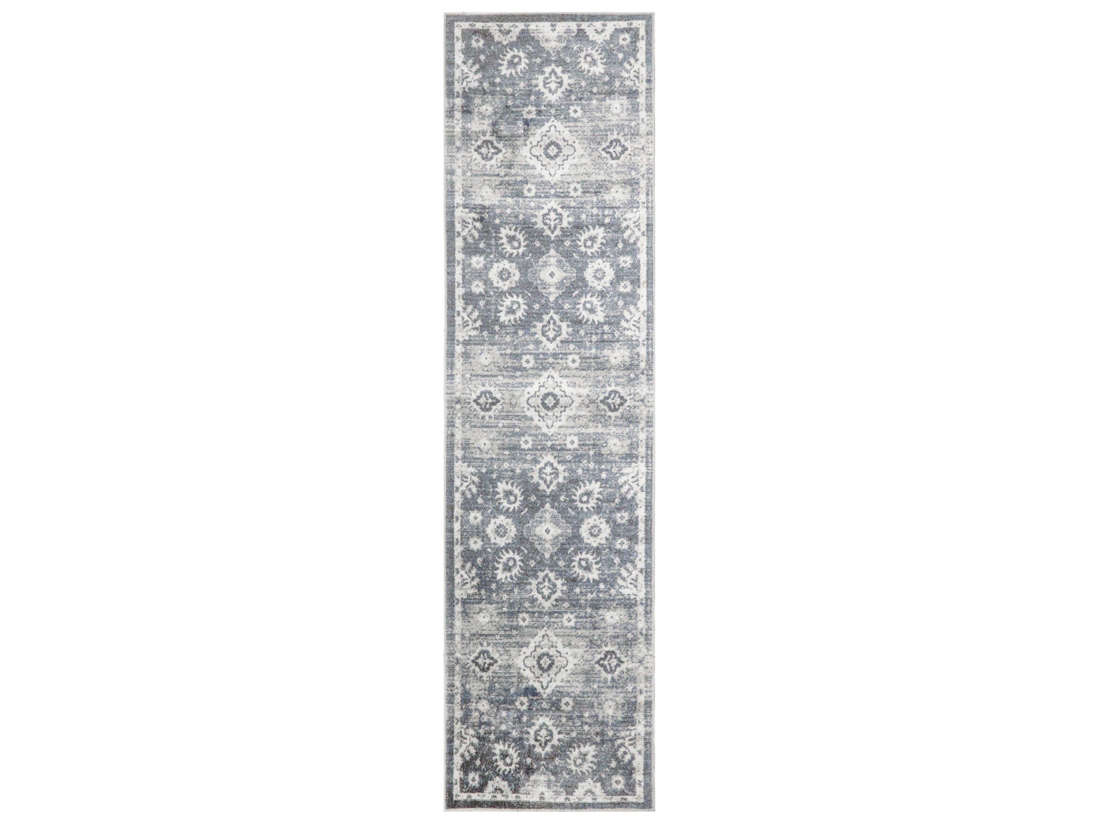 Astra Machine Washable Bordered Runner Area Rug