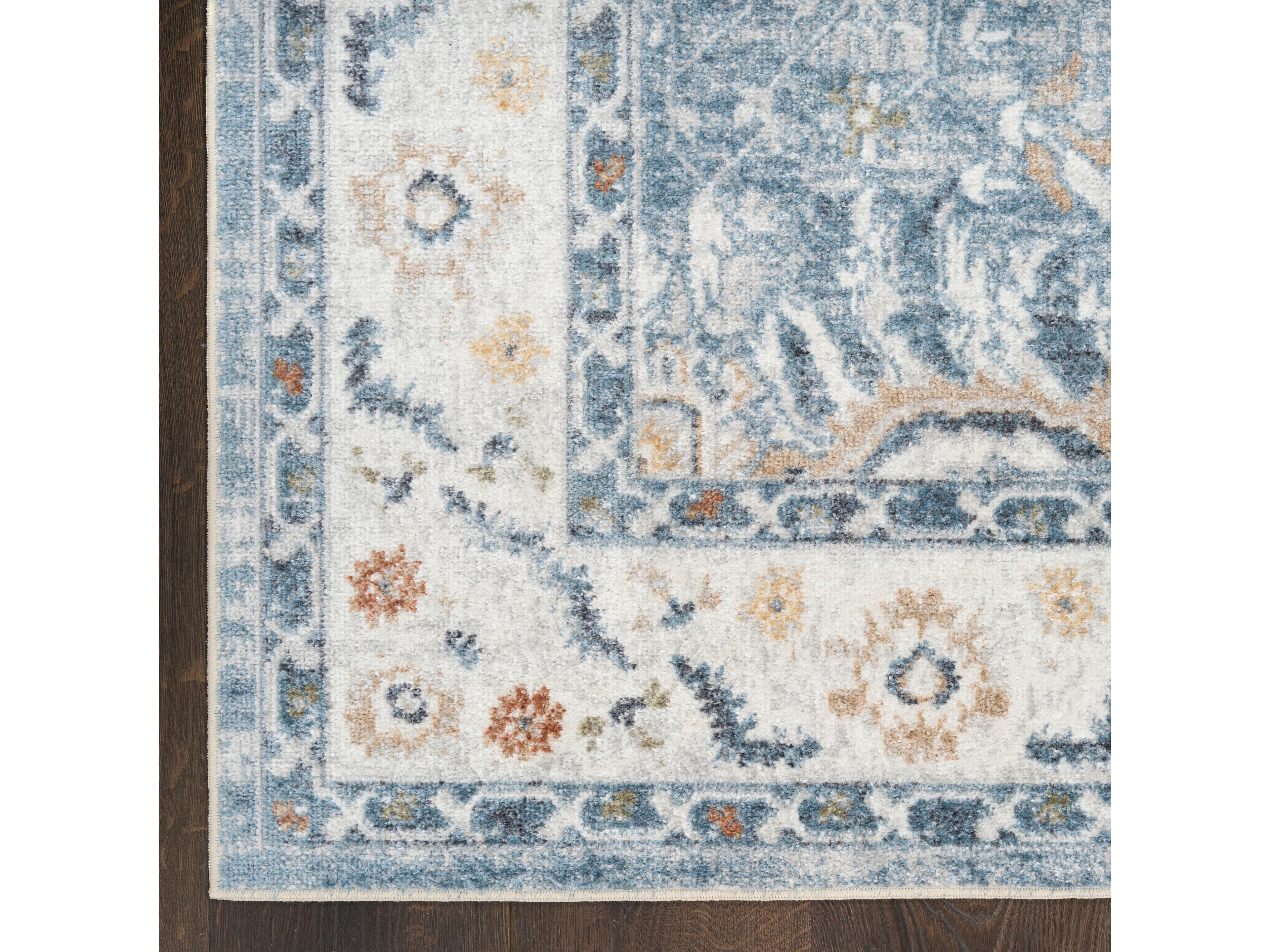 Nourison Astra Machine Washable Bordered Area Rug