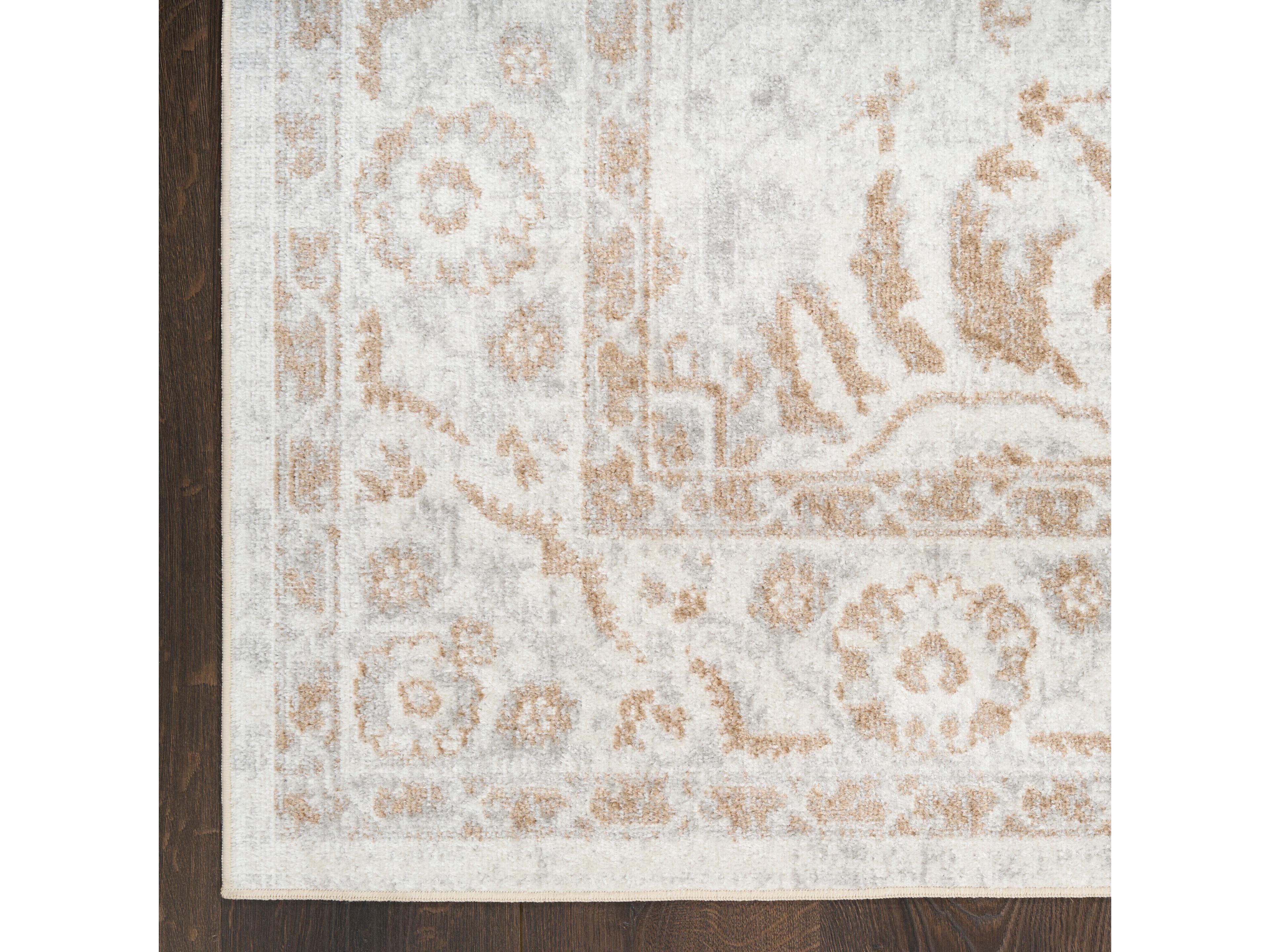 Nourison Astra Machine Washable Bordered Runner Area Rug