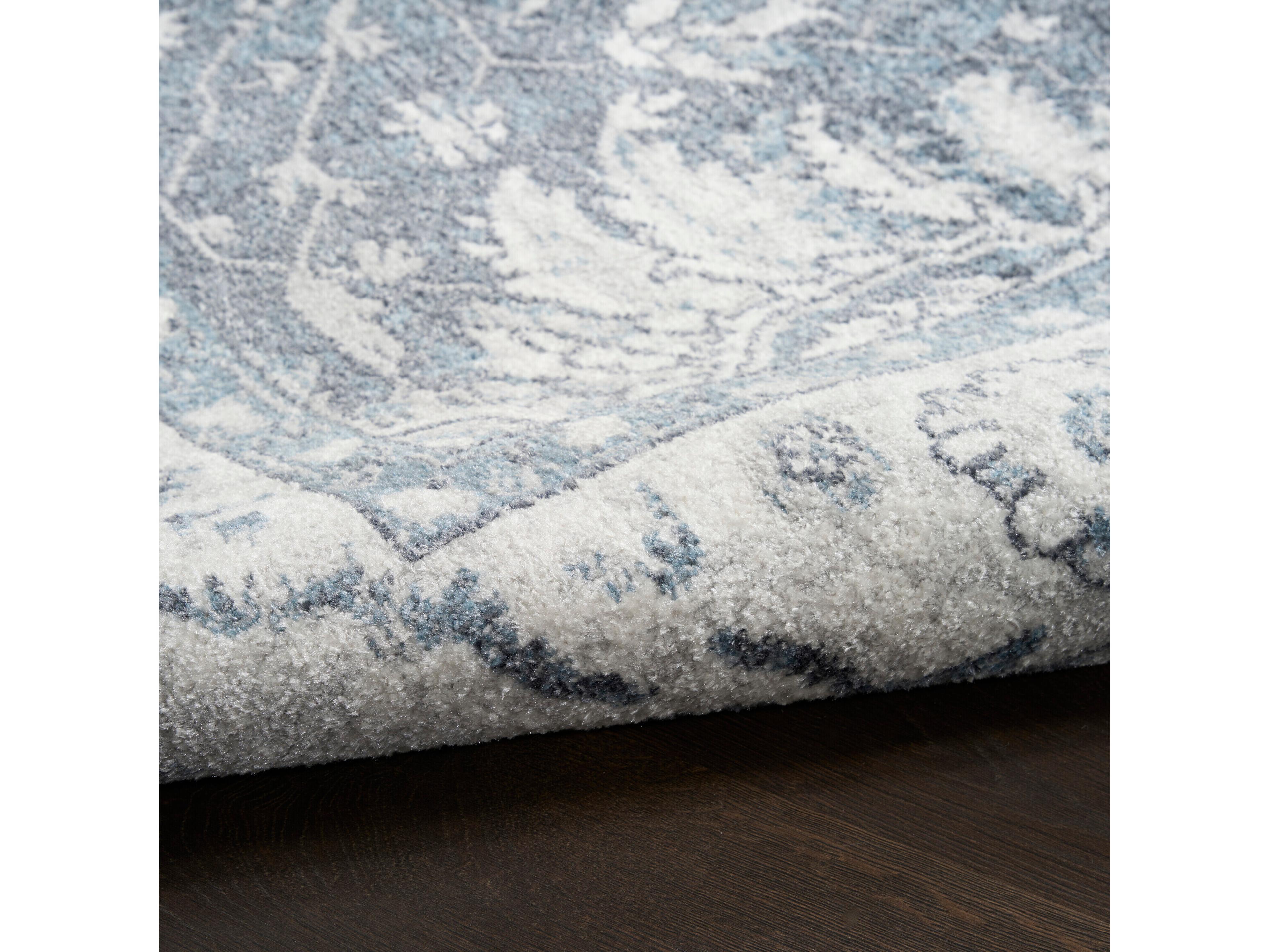 Nourison Astra Machine Washable Bordered Runner Area Rug