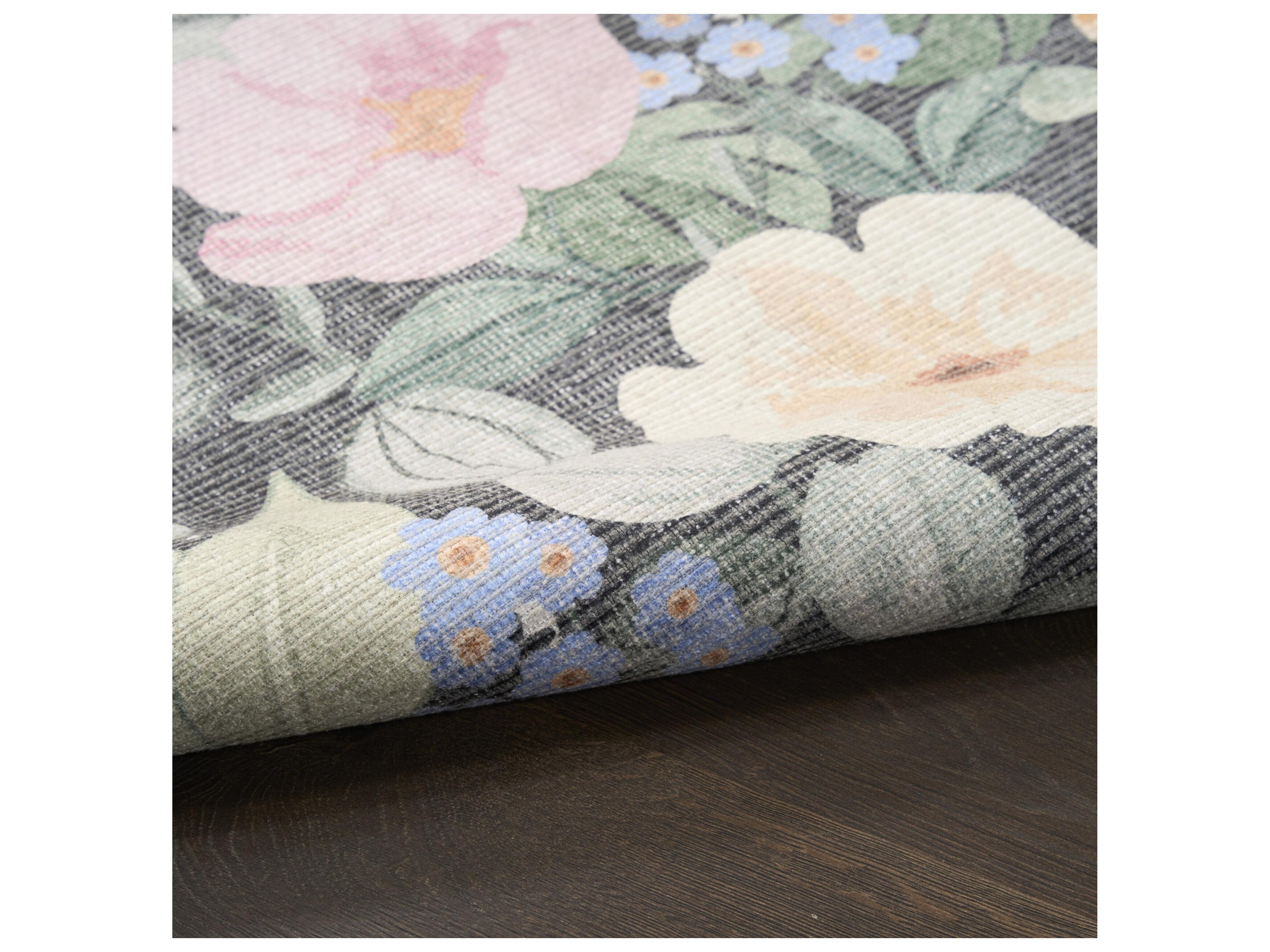 Nourison Botan Bordered Runner Area Rug