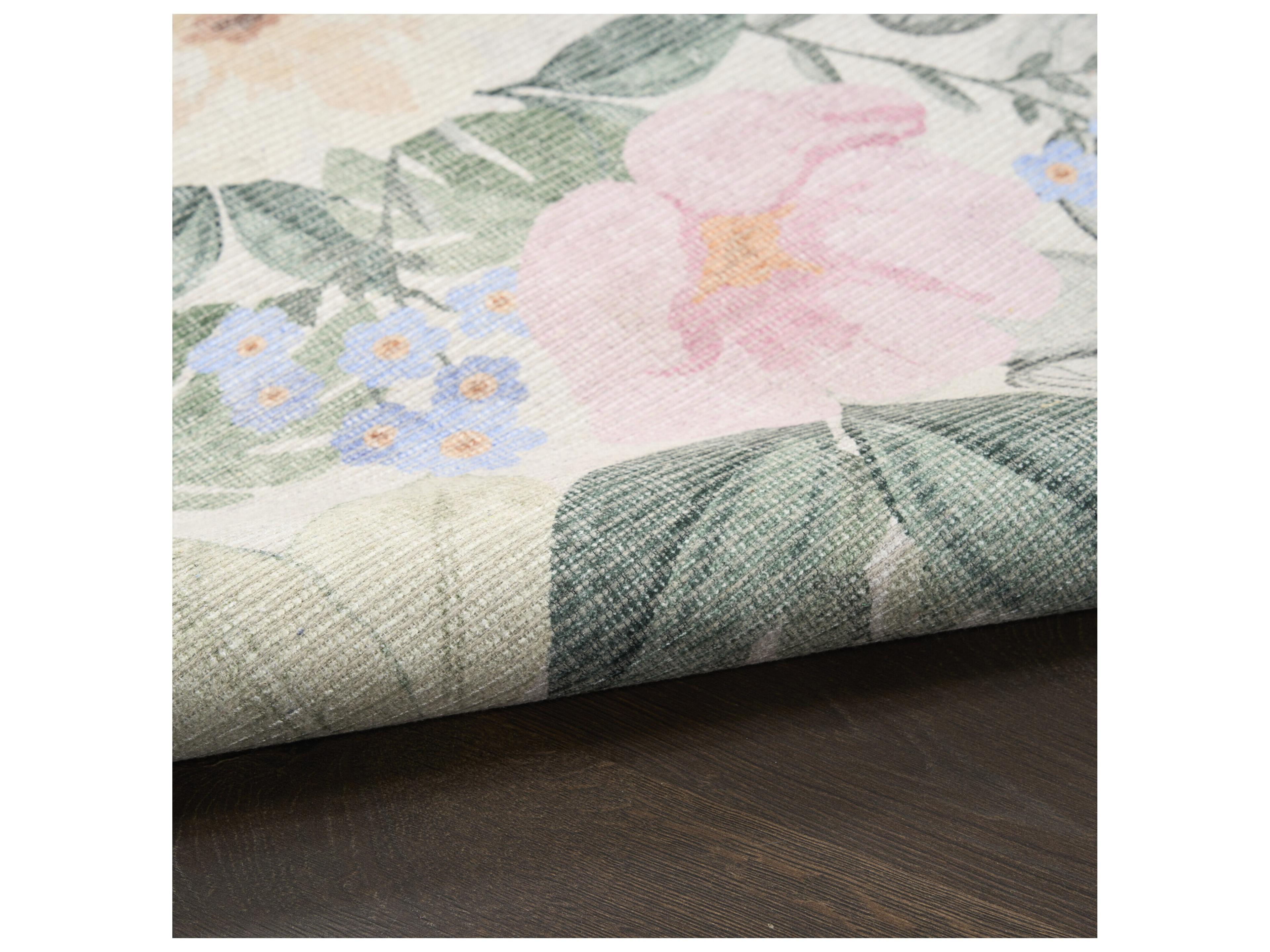 Nourison Botan Bordered Runner Area Rug