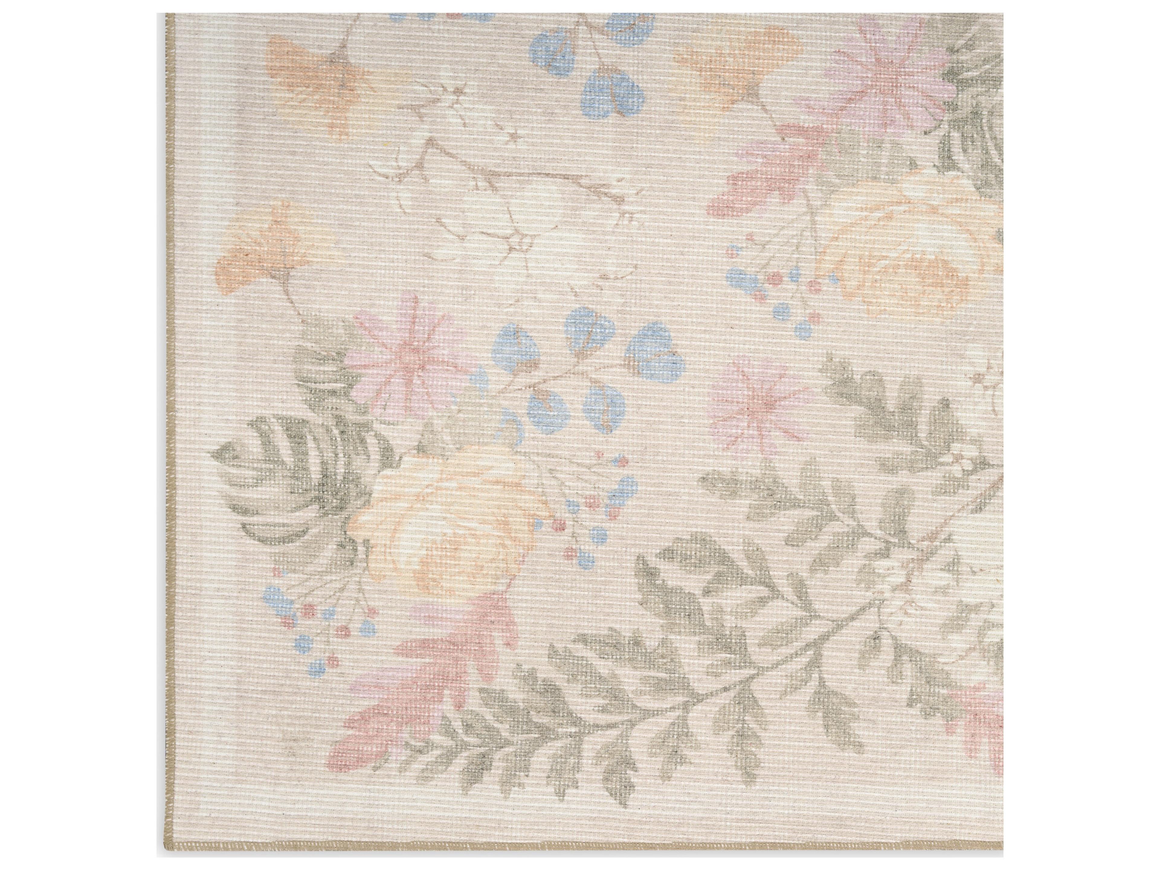Nourison Botan Bordered Runner Area Rug