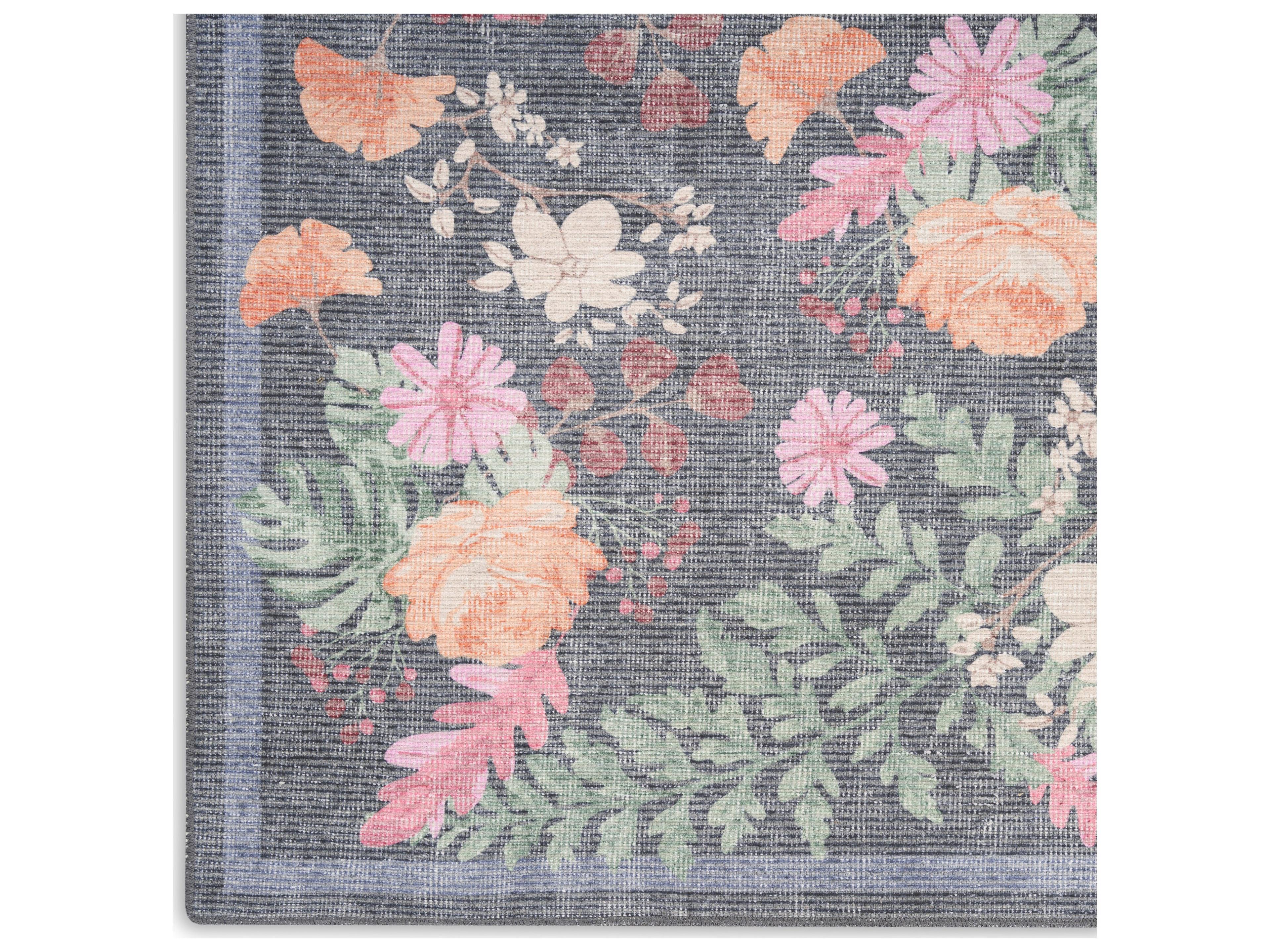 Nourison Botan Bordered Runner Area Rug