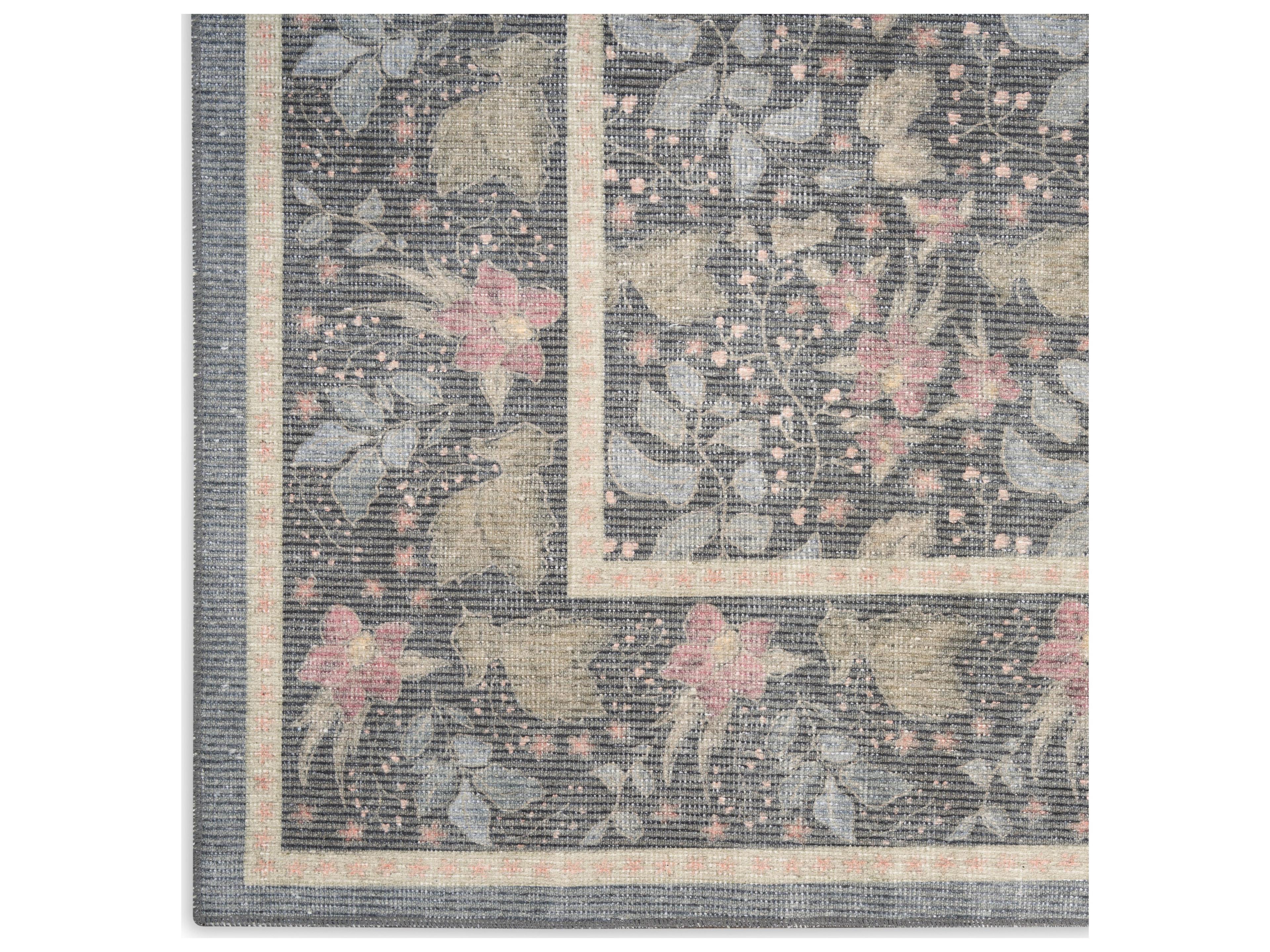 Nourison Botan Bordered Runner Area Rug