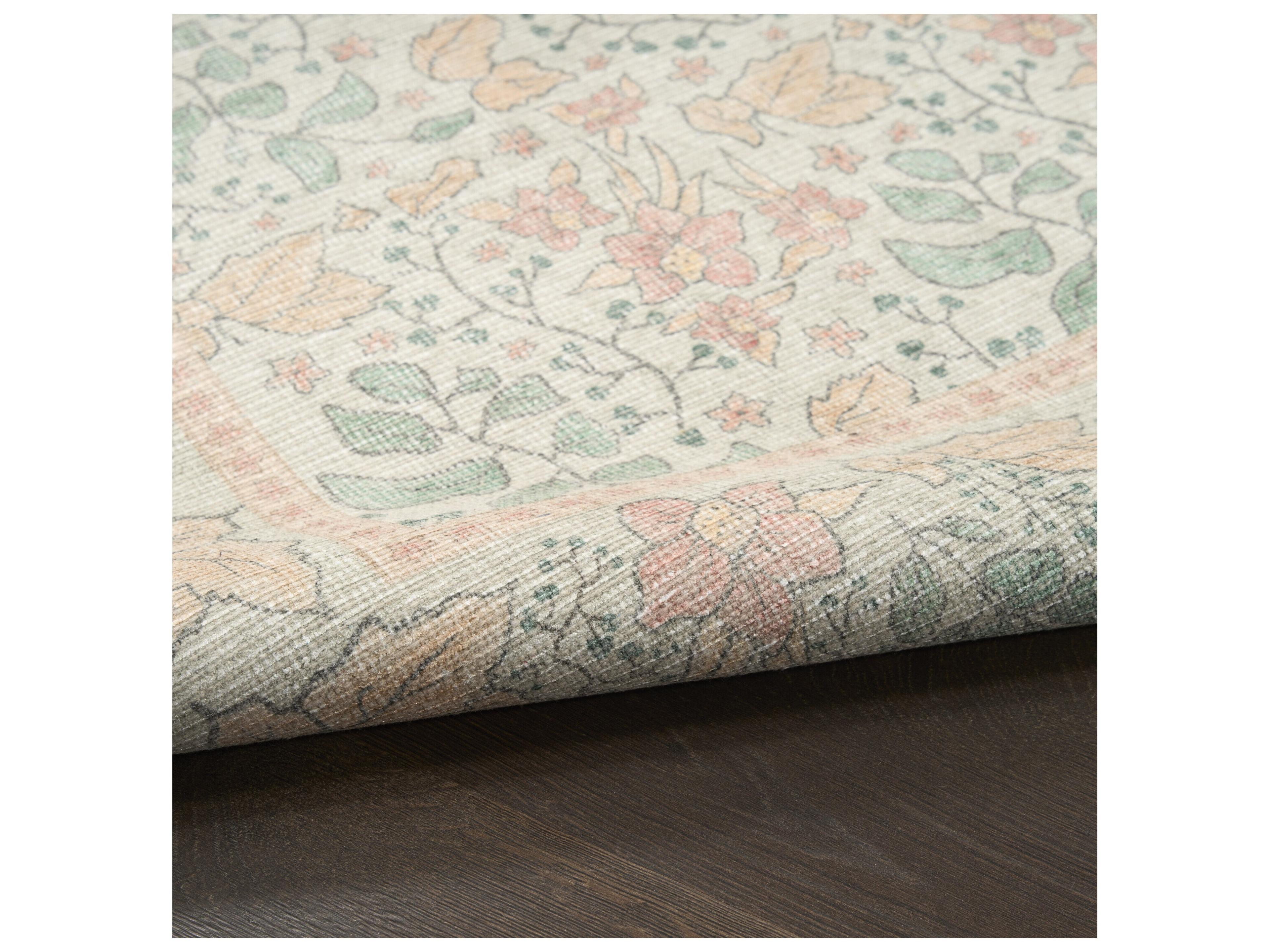 Nourison Botan Bordered Runner Area Rug